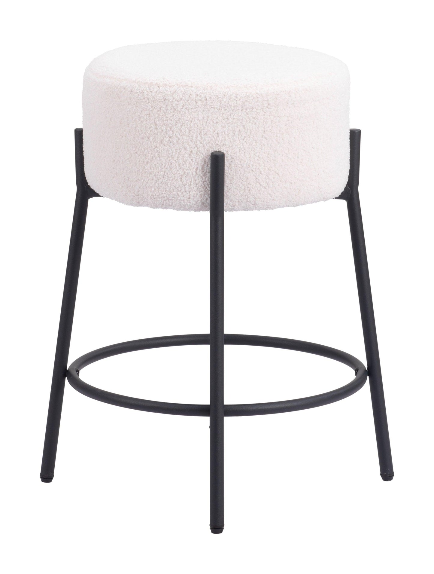 Blanche Counter Stool (Set of 2) Ivory - Disselt Designs