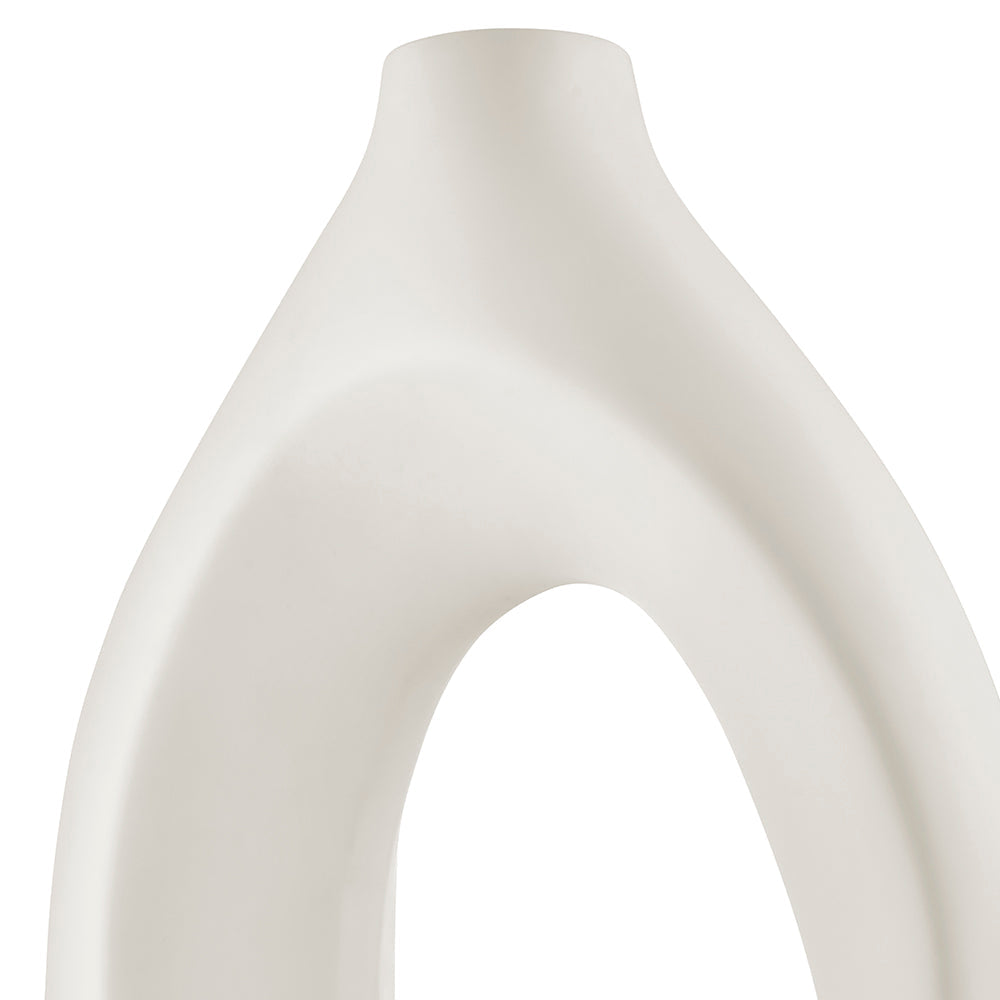 Simi Vase Small // White - Disselt Designs