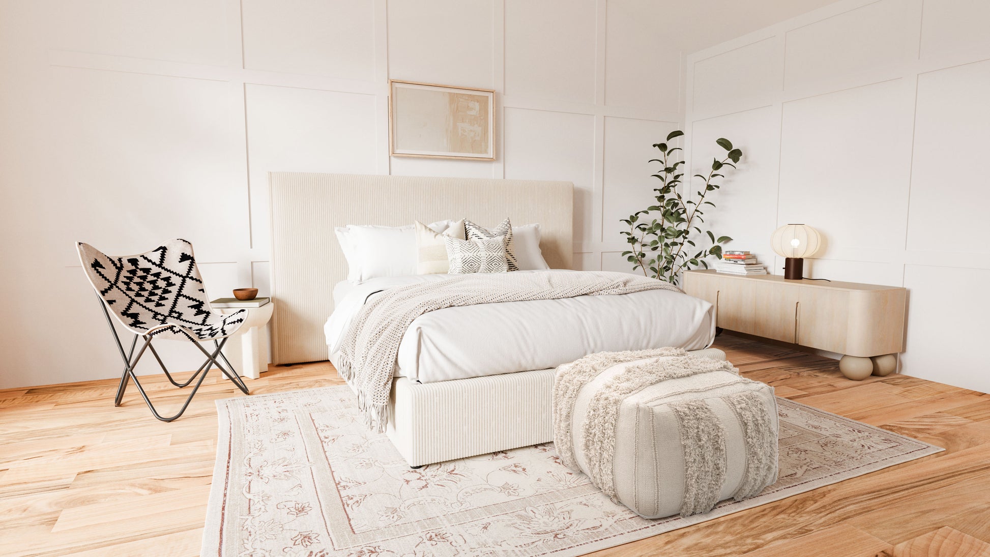 Peru Ottoman Beige - Disselt Designs