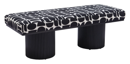 Botoia Bench Black & White - Disselt Designs