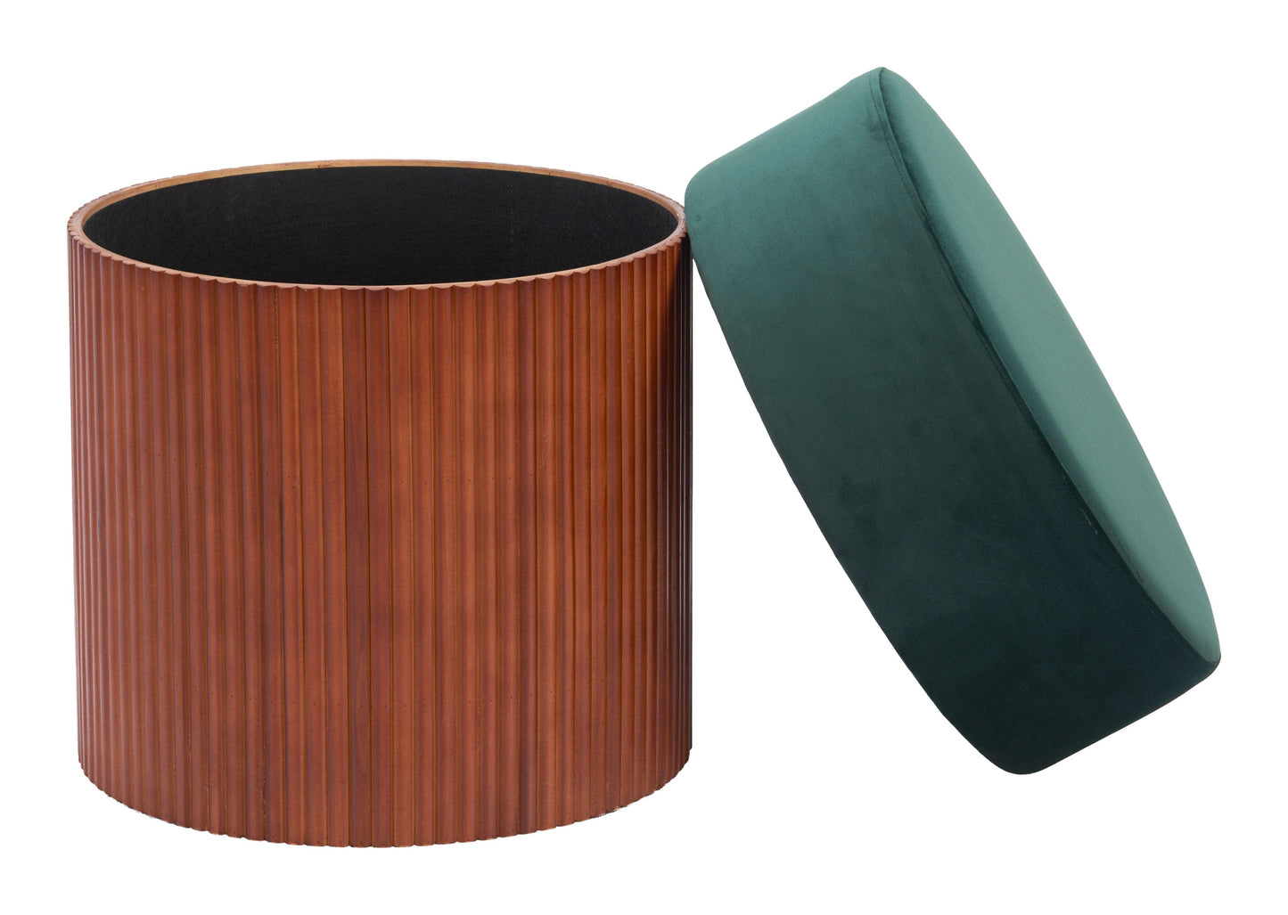 Boto Storage Ottoman Green - Disselt Designs
