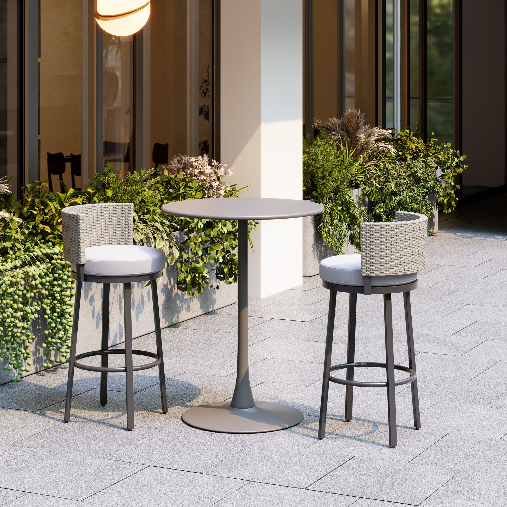 Midnight Wave Barstool White - Disselt Designs