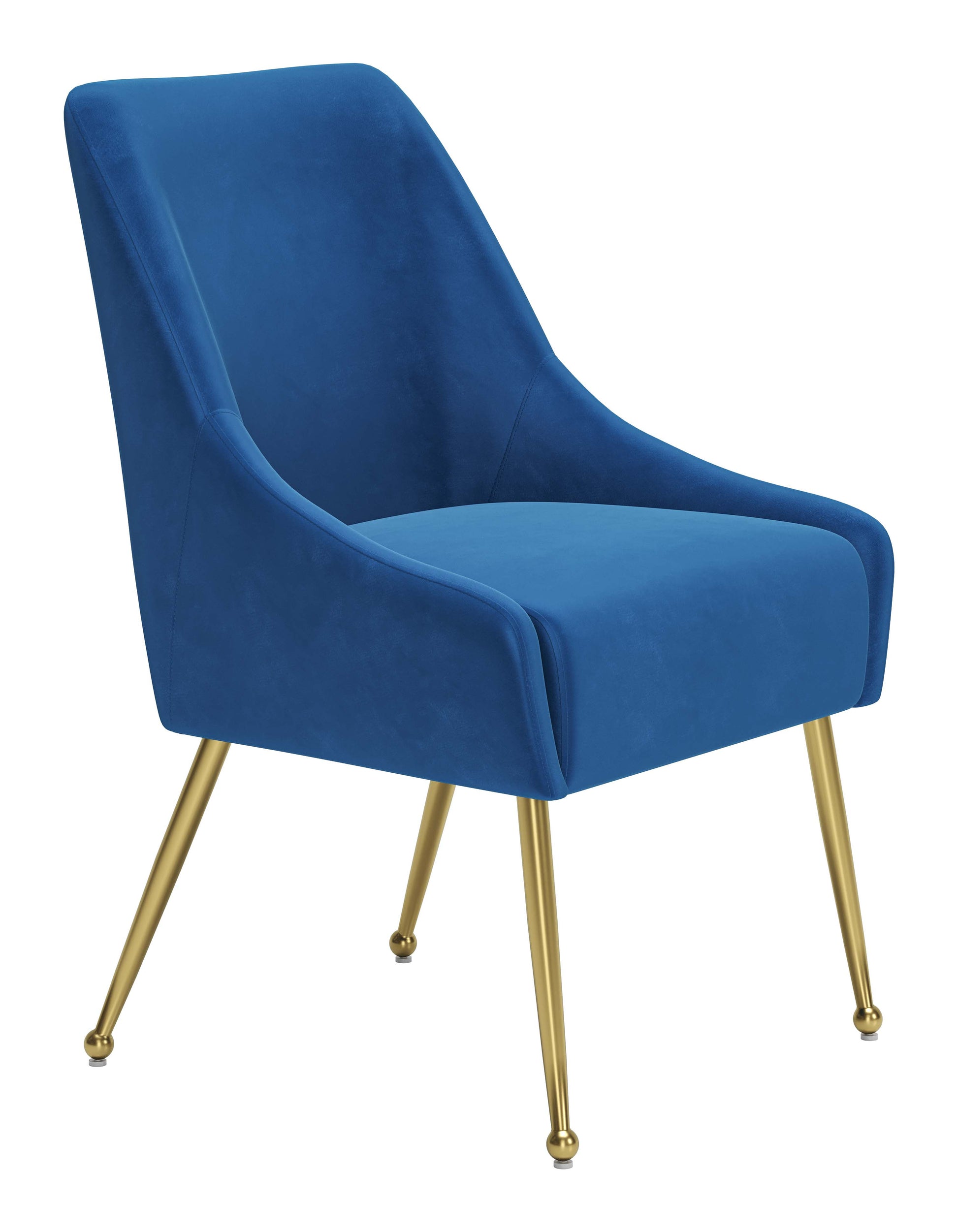 Maxine Dining Chair Navy Blue & Gold - Disselt Designs
