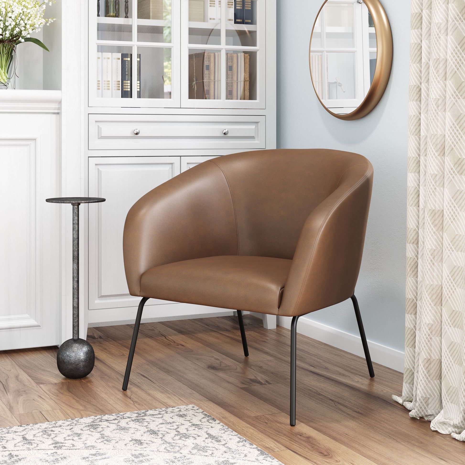 Quinten Accent Chair Vintage Brown - Disselt Designs