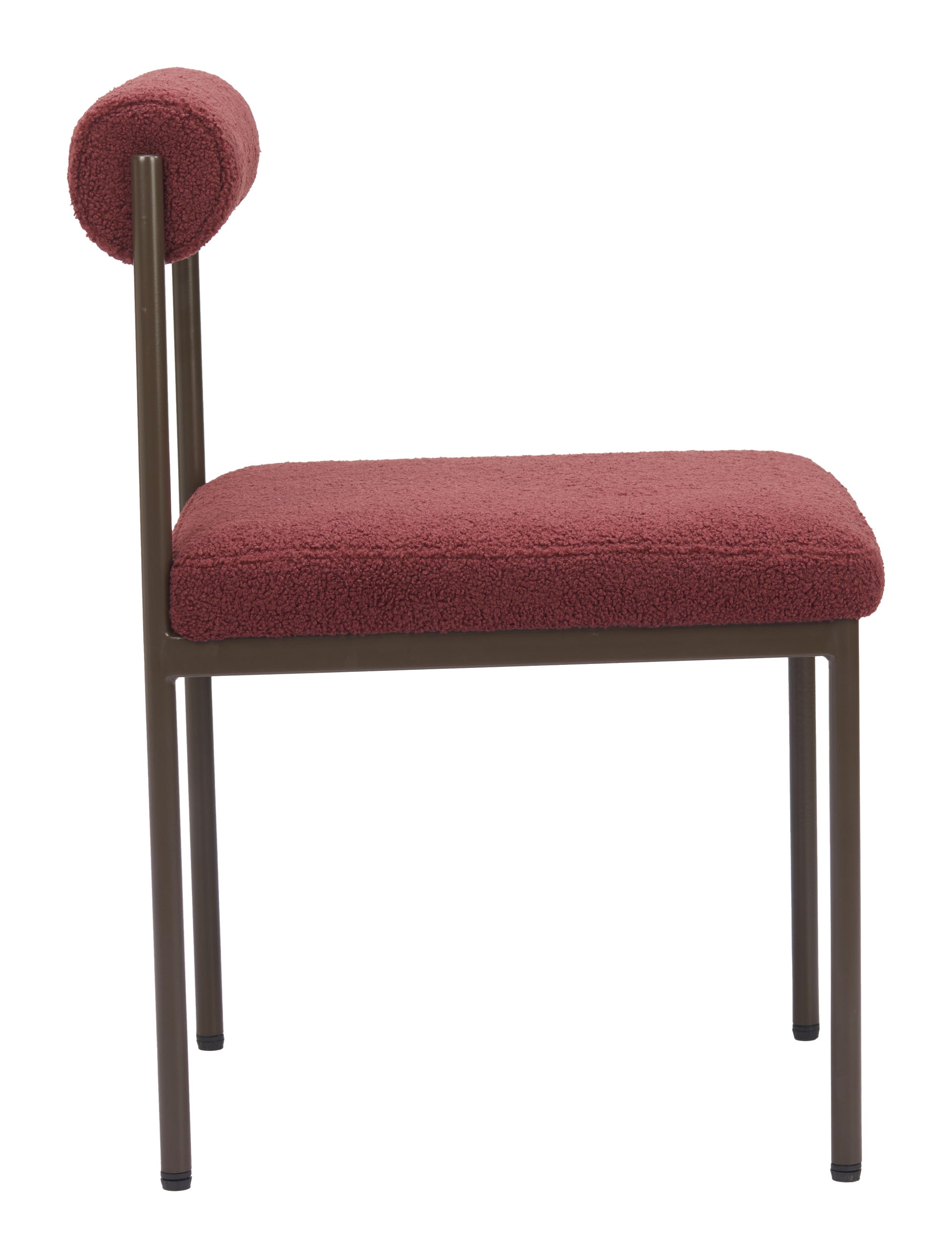 Livorno Dining Chair Red & Bronze - Disselt Designs