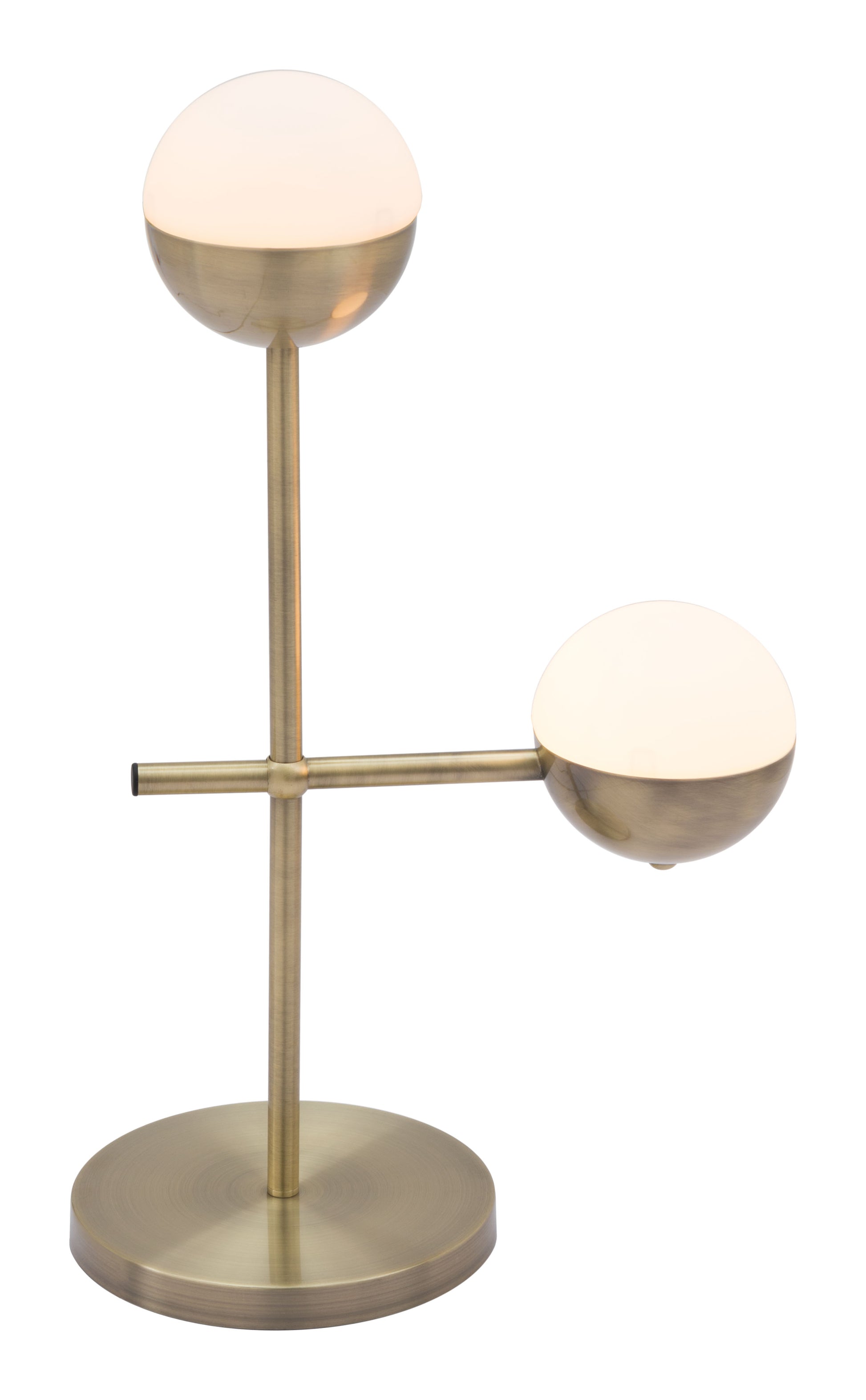 Waterloo Table Lamp White & Bronze - Disselt Designs
