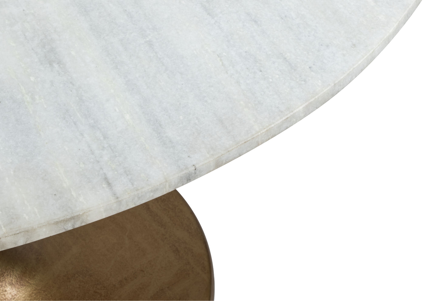 Ithaca Dining Table White & Gold - Disselt Designs