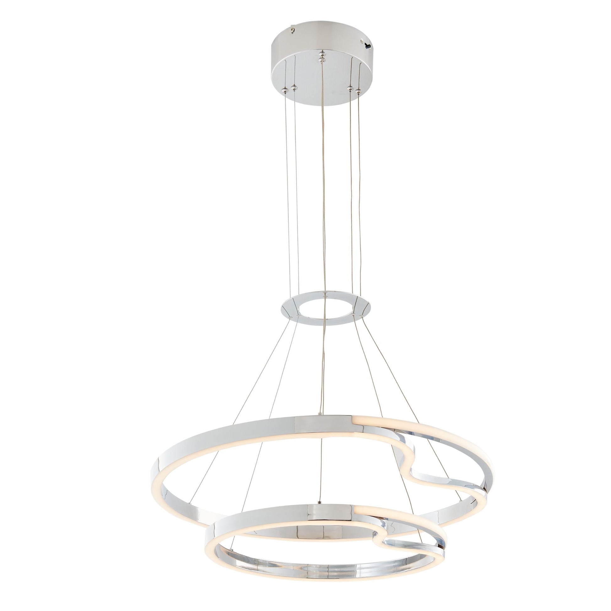 Minsk Double Round Chandelier // Chrome - Disselt Designs