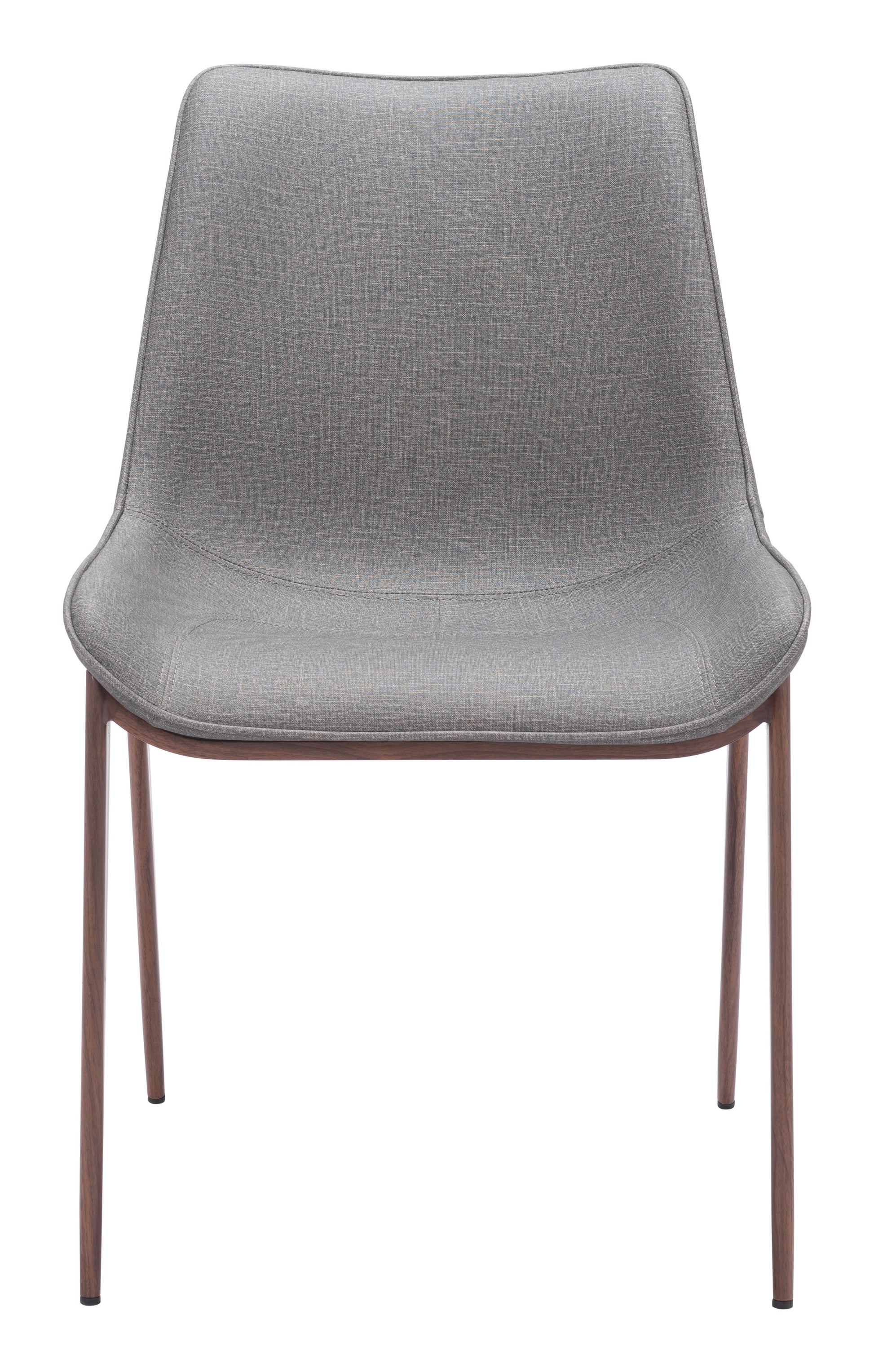 Magnus Dining Chair (Set of 2) Slate Gray & Walnut - Disselt Designs