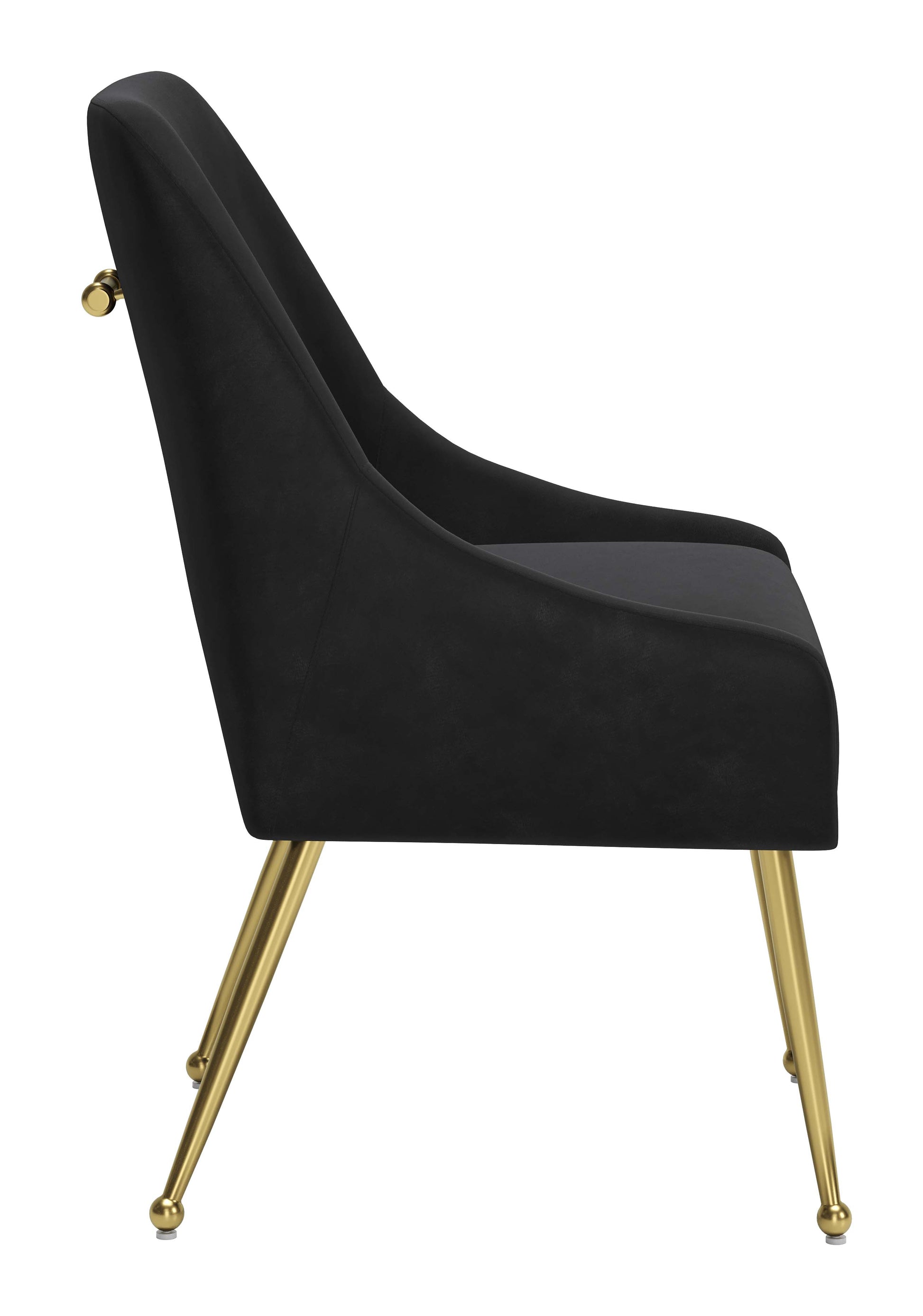 Maxine Dining Chair Black & Gold - Disselt Designs