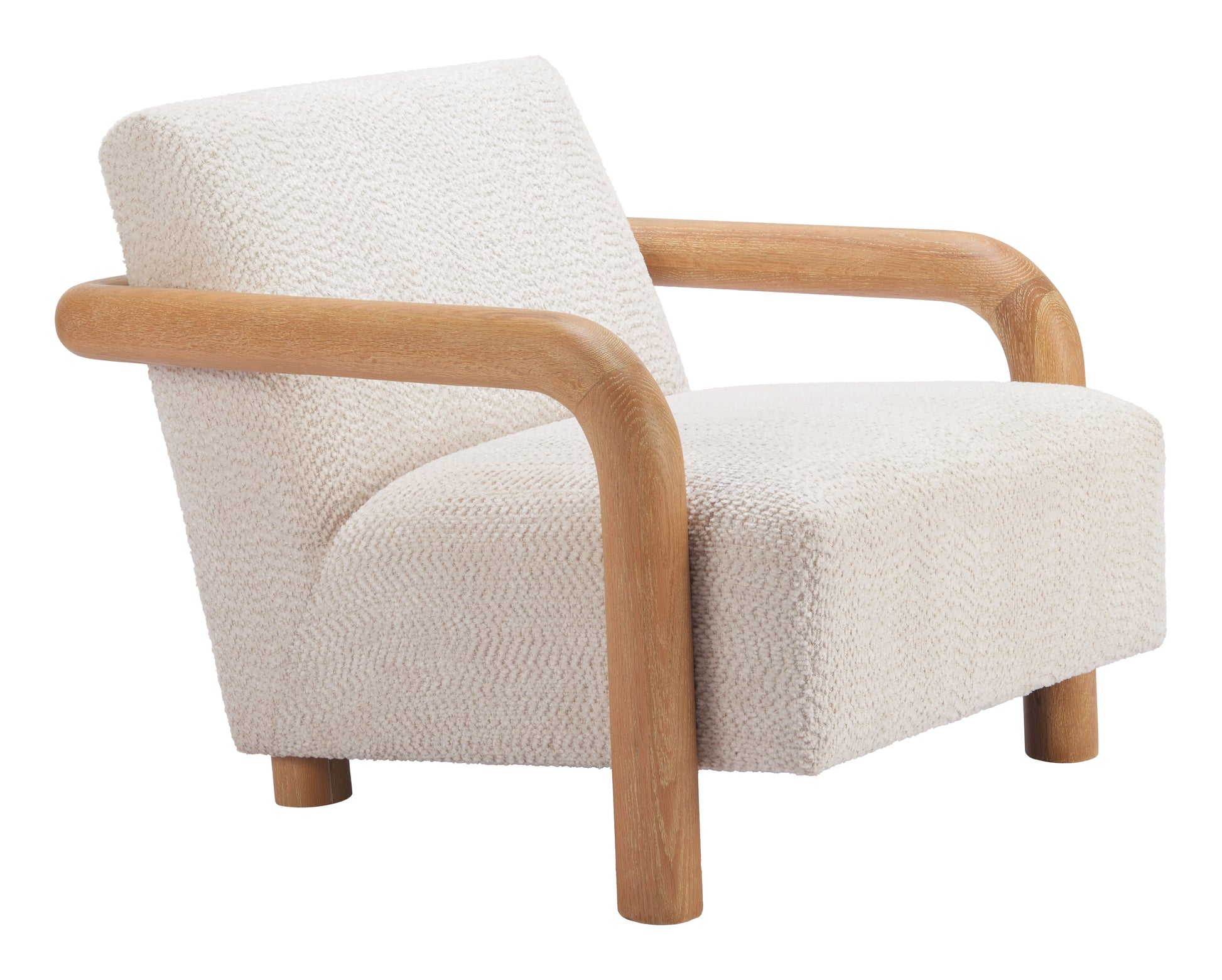 Subliem Accent Chair Cotton White - Disselt Designs
