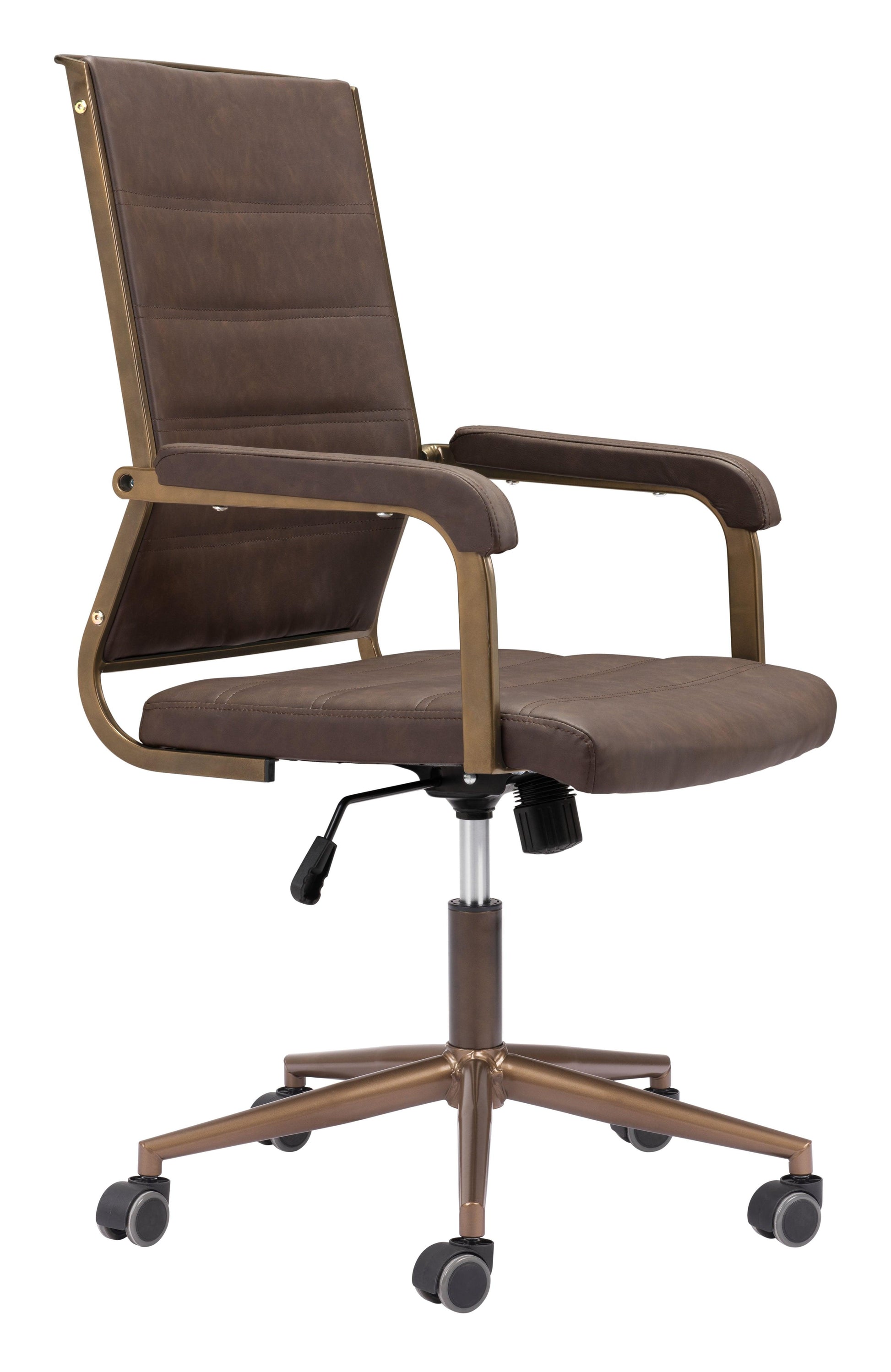 Auction Office Chair Espresso - Disselt Designs