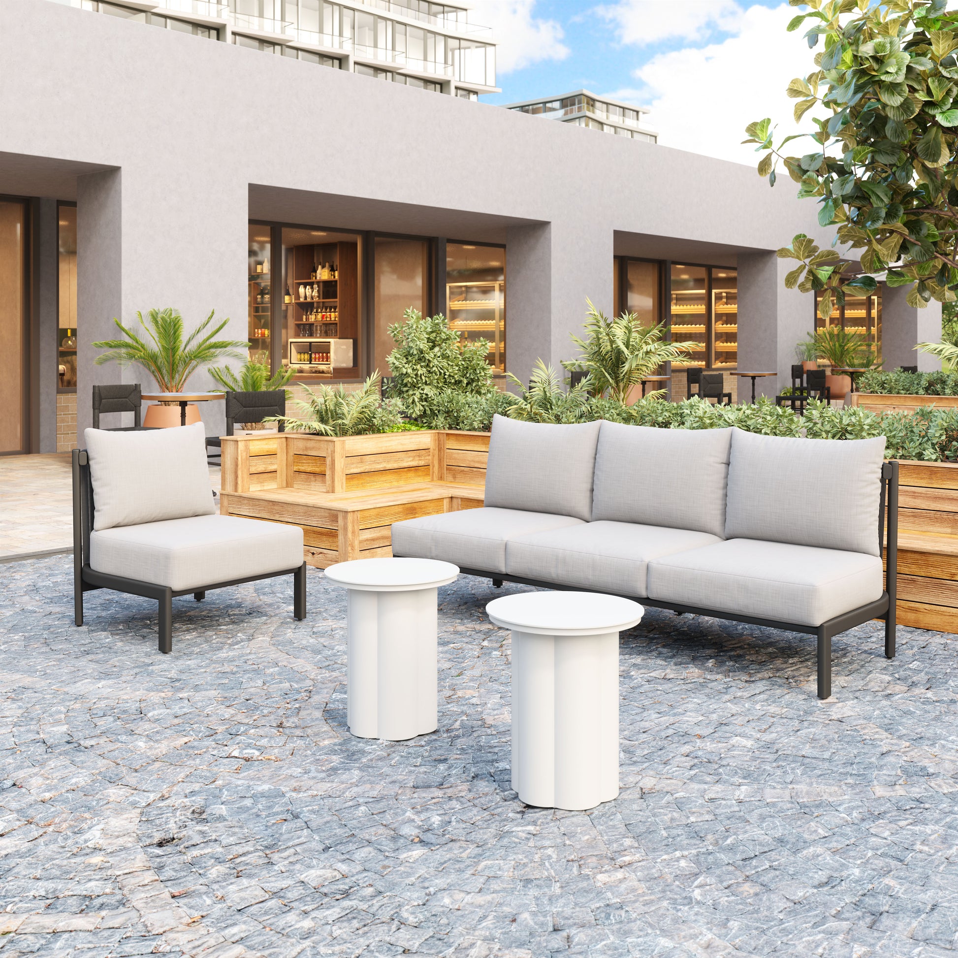 Horizon Sofa Gray - Disselt Designs