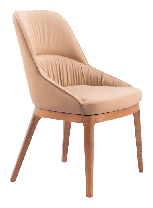 Ayr Dining Chair (Set of 2) Tan - Disselt Designs