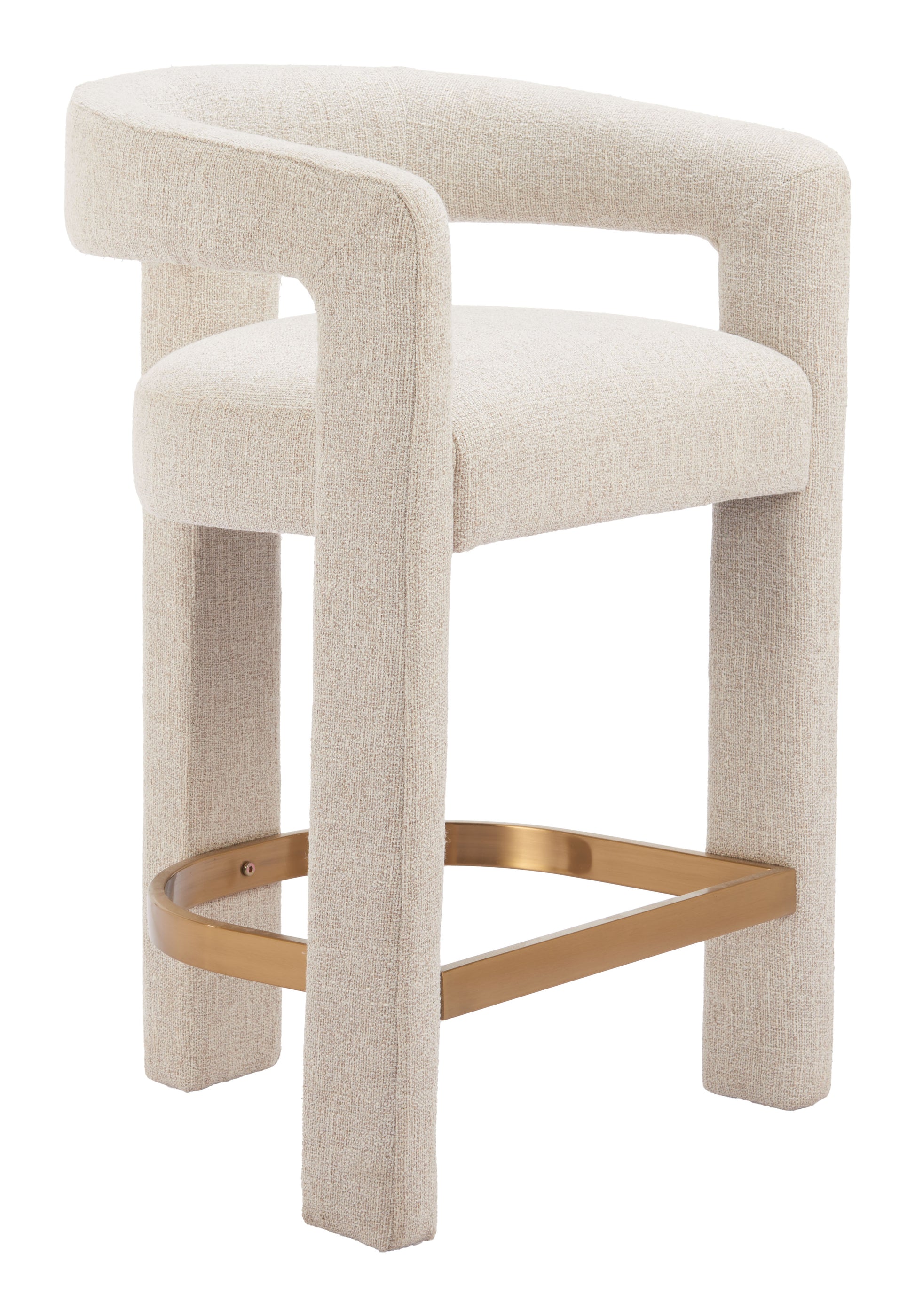 Saiko Counter Stool Beige - Disselt Designs