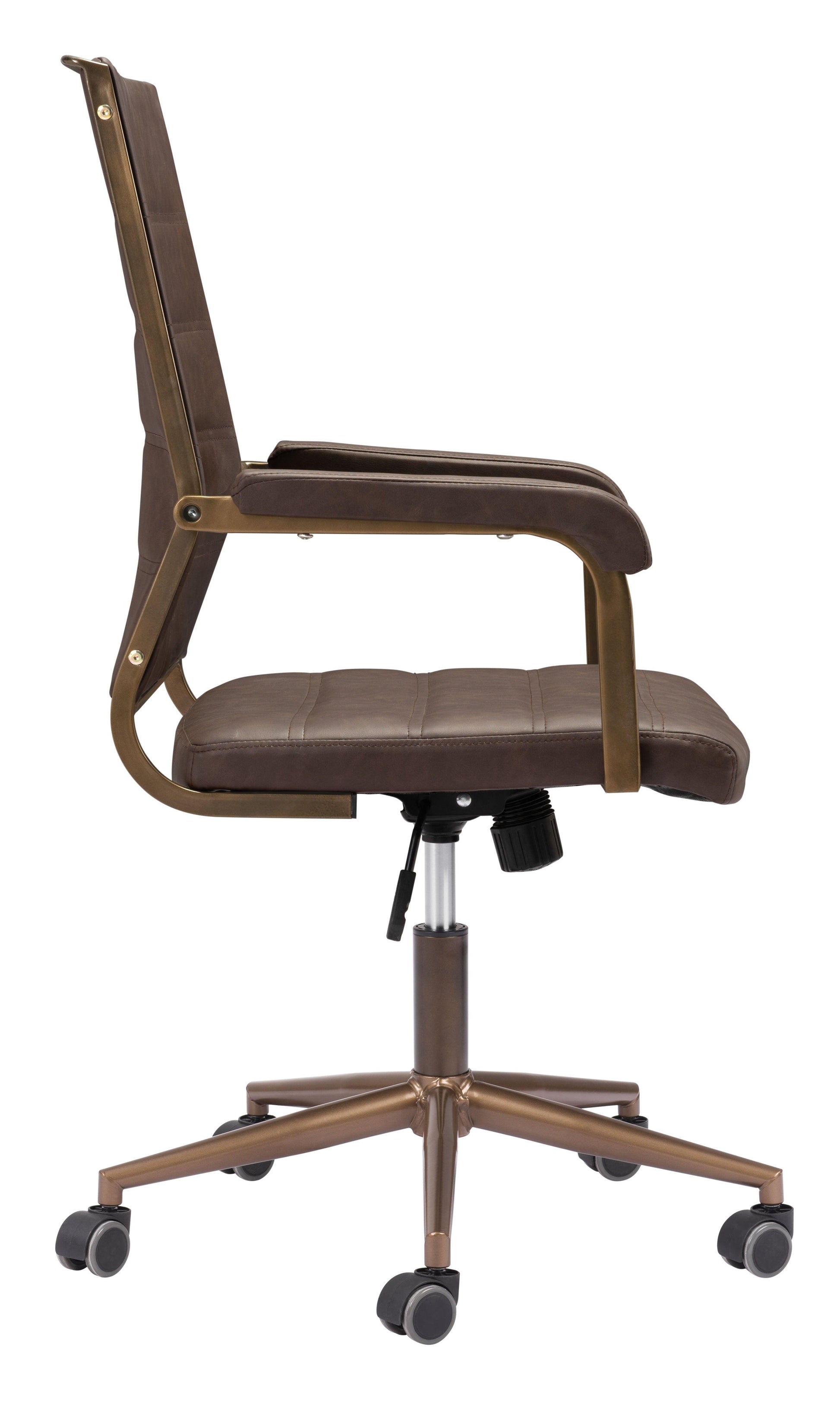 Auction Office Chair Espresso - Disselt Designs
