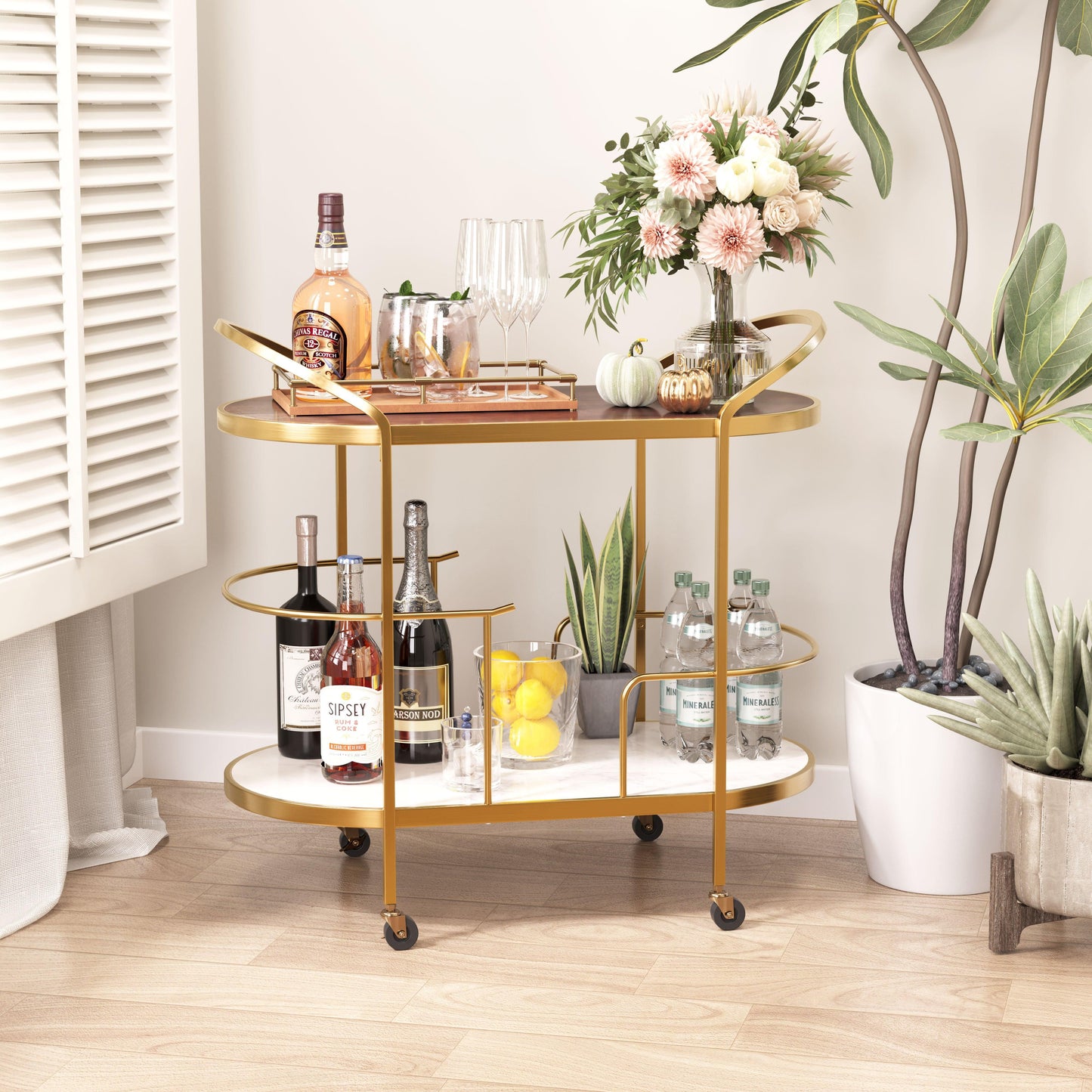 Antalya Bar Cart Multicolor - Disselt Designs
