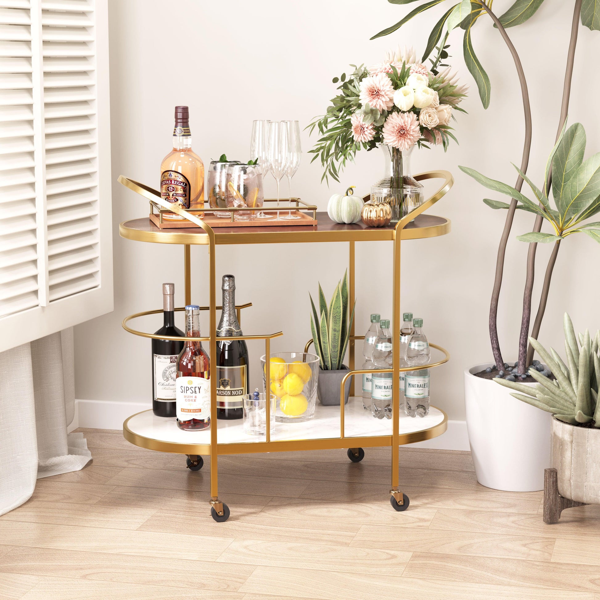Antalya Bar Cart Multicolor - Disselt Designs
