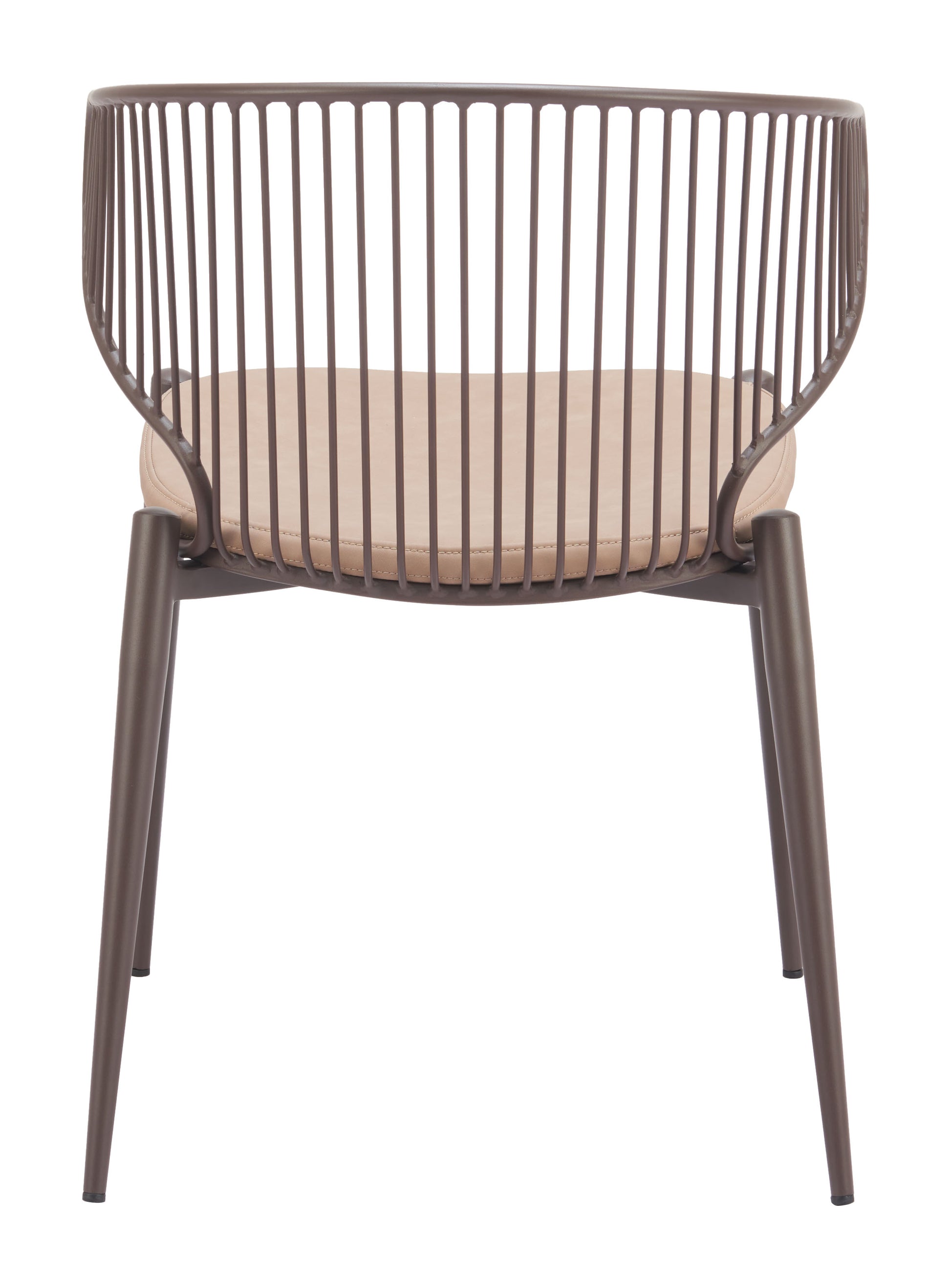 Silues Dining Chair Taupe & Brown - Disselt Designs