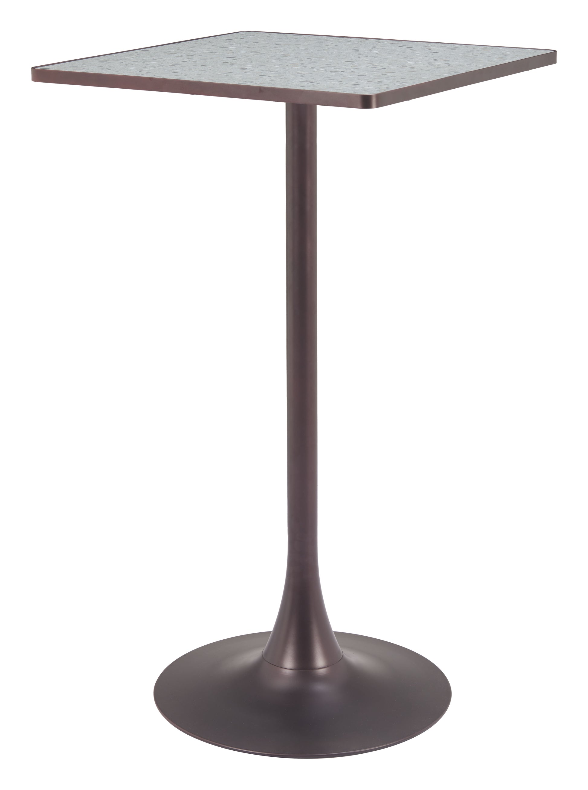 Spot Bar Table Gray & Bronze - Disselt Designs