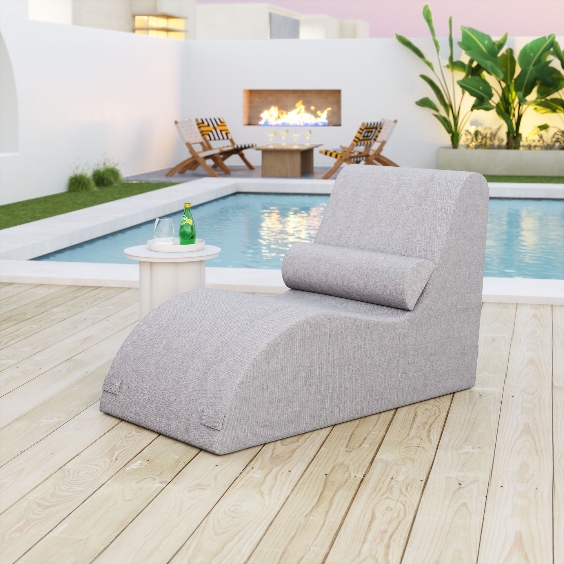 Luanda Lounge Chair Gray - Disselt Designs