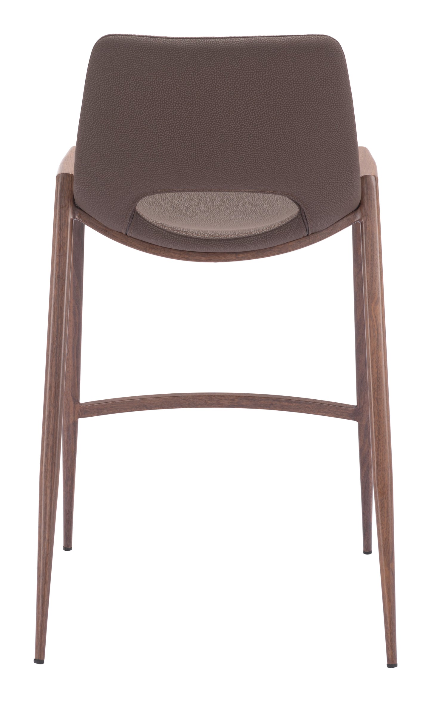 Desi Counter Stool (Set of 2) Brown & Walnut - Disselt Designs