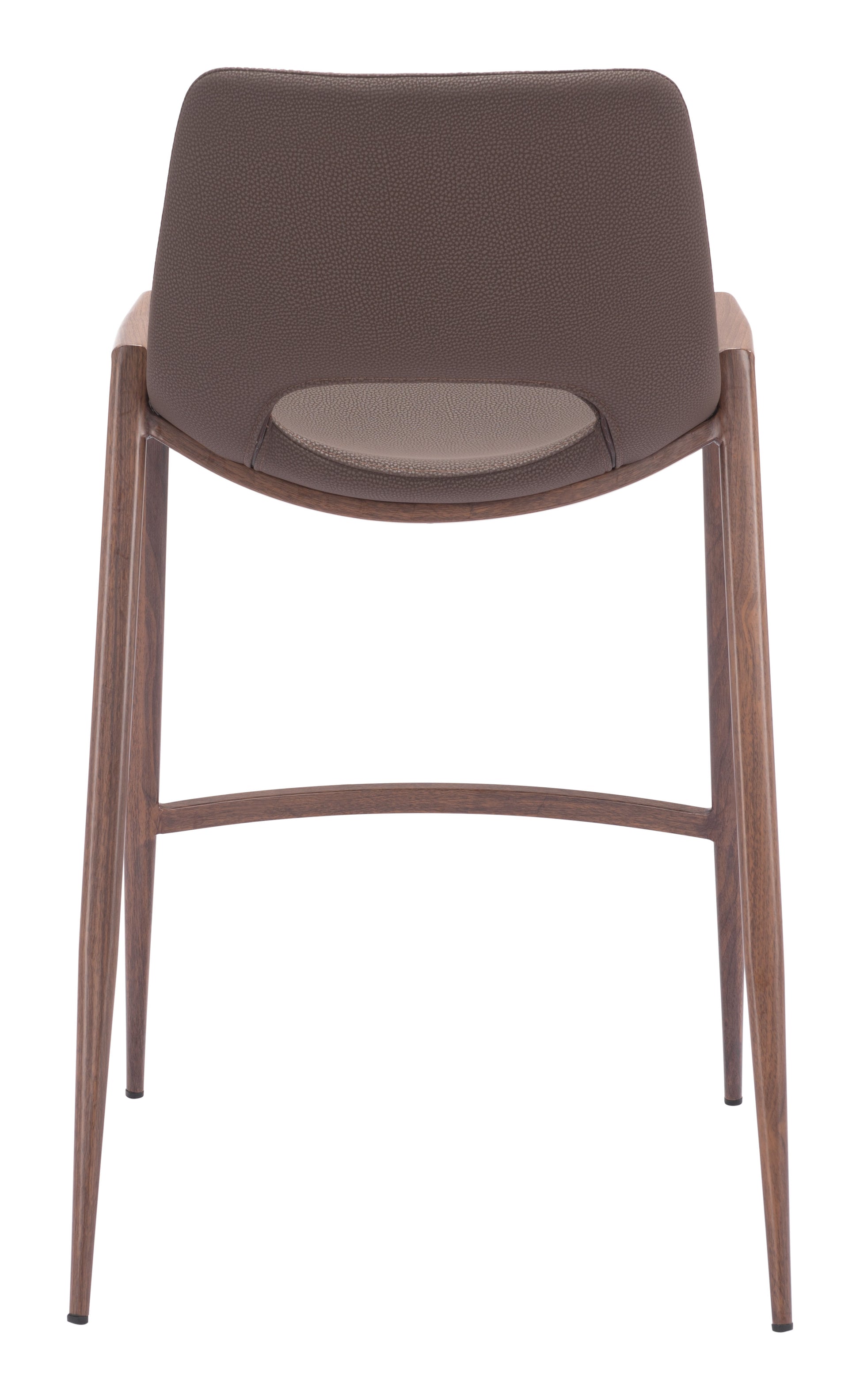 Desi Counter Stool (Set of 2) Brown & Walnut - Disselt Designs