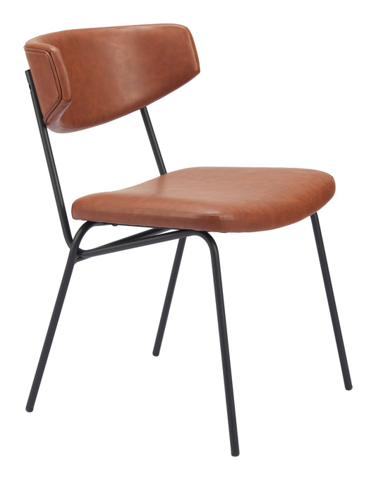 Charon Dining Chair (Set of 2) Vintage Brown - Disselt Designs