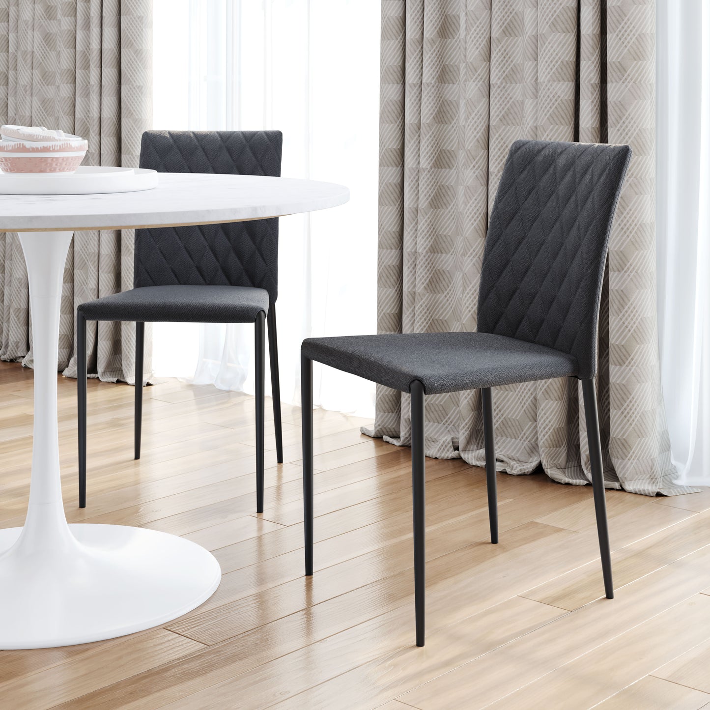 Harve Dining Chair (Set of 2) Gray