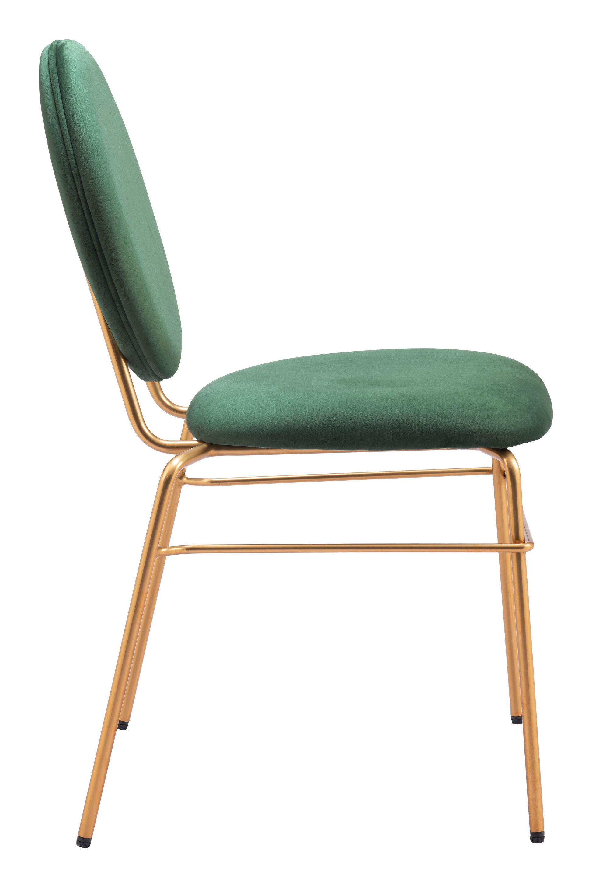 Odessa Dining Chair (Set of 2) Green & Gold - Disselt Designs