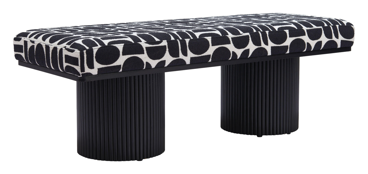 Botoia Bench Black & White - Disselt Designs
