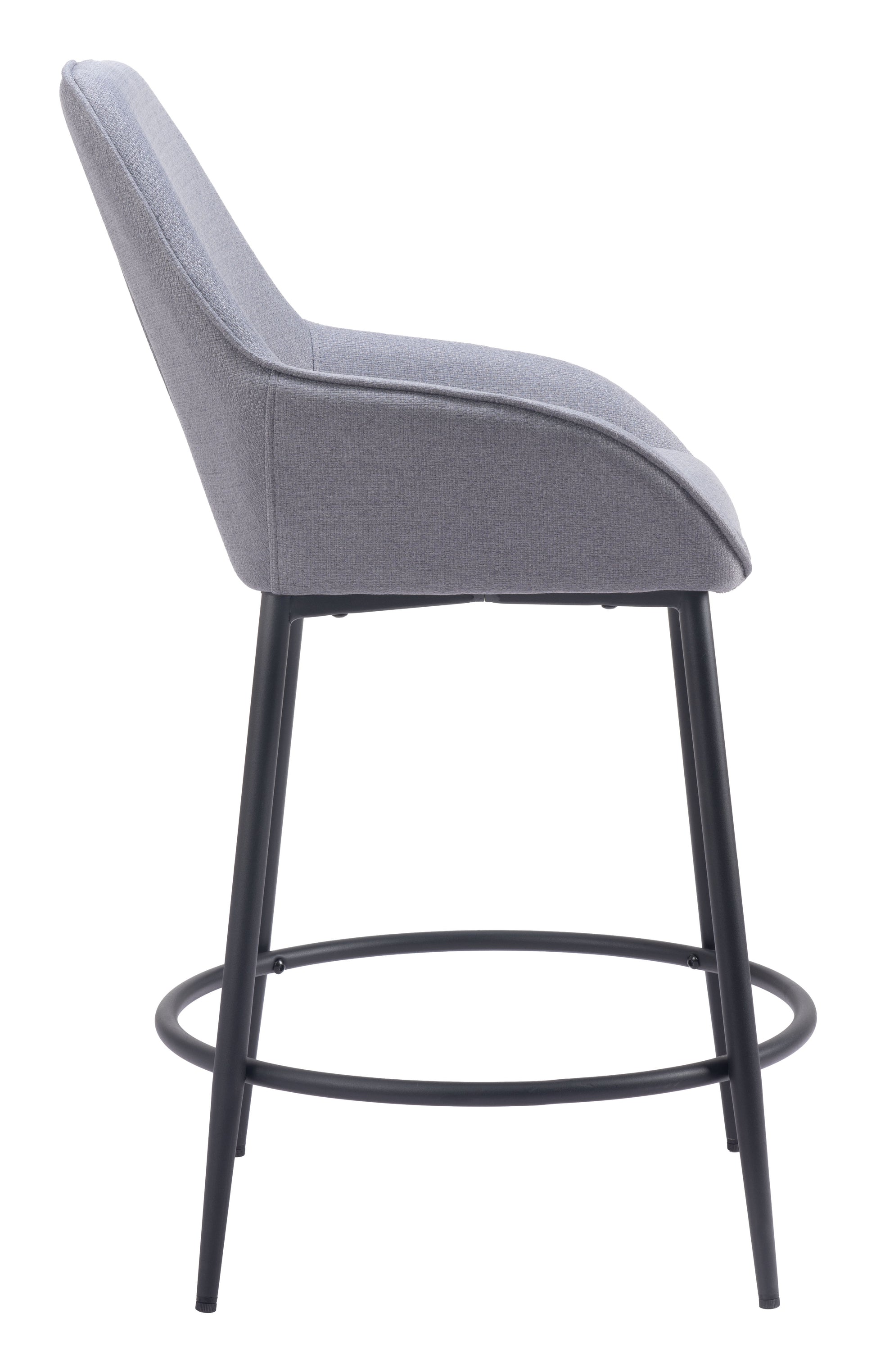 Vila Counter Stool (Set of 2) Gray - Disselt Designs
