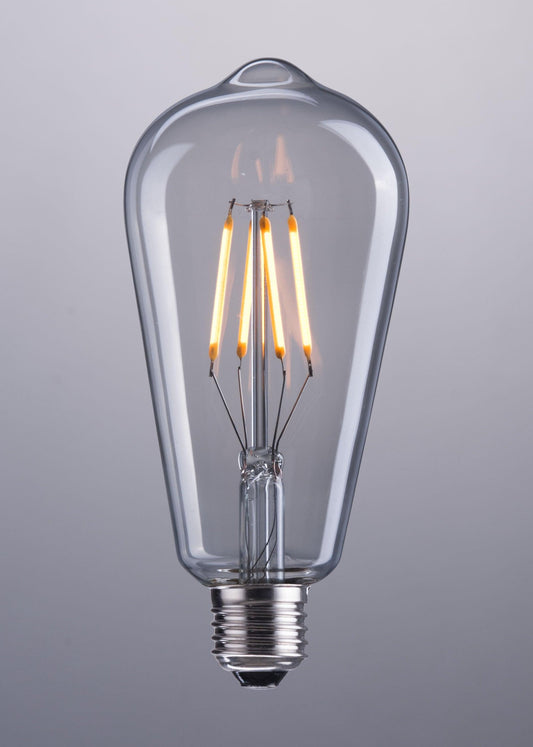 E26 ST64 4W 146x64mm LED Light Bulb Clear - Disselt Designs