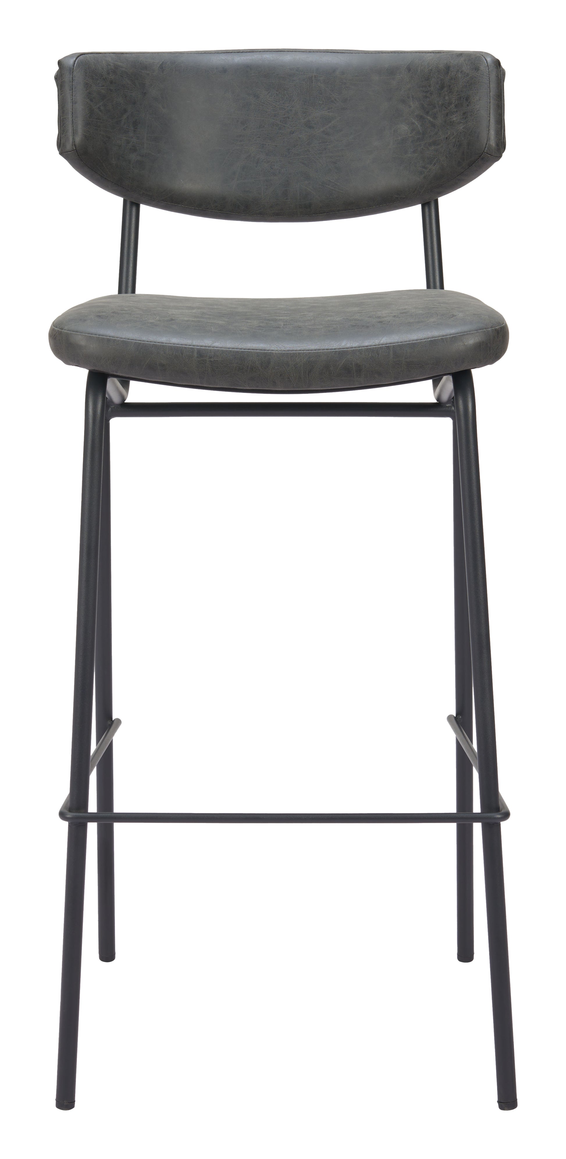 Charon Barstool (Set of 2) Vintage Black - Disselt Designs