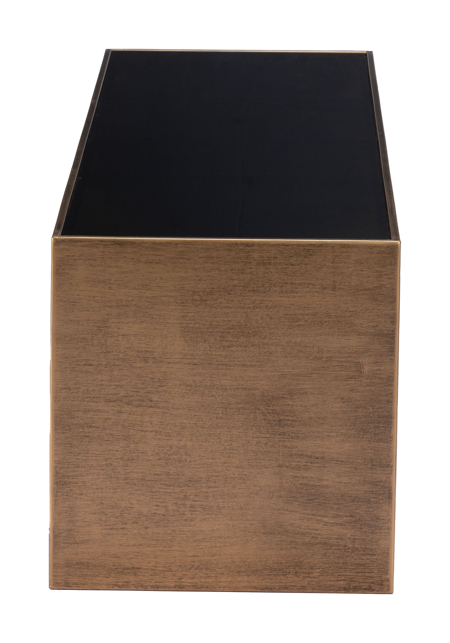 Reed Coffee Table Brass & Black - Disselt Designs