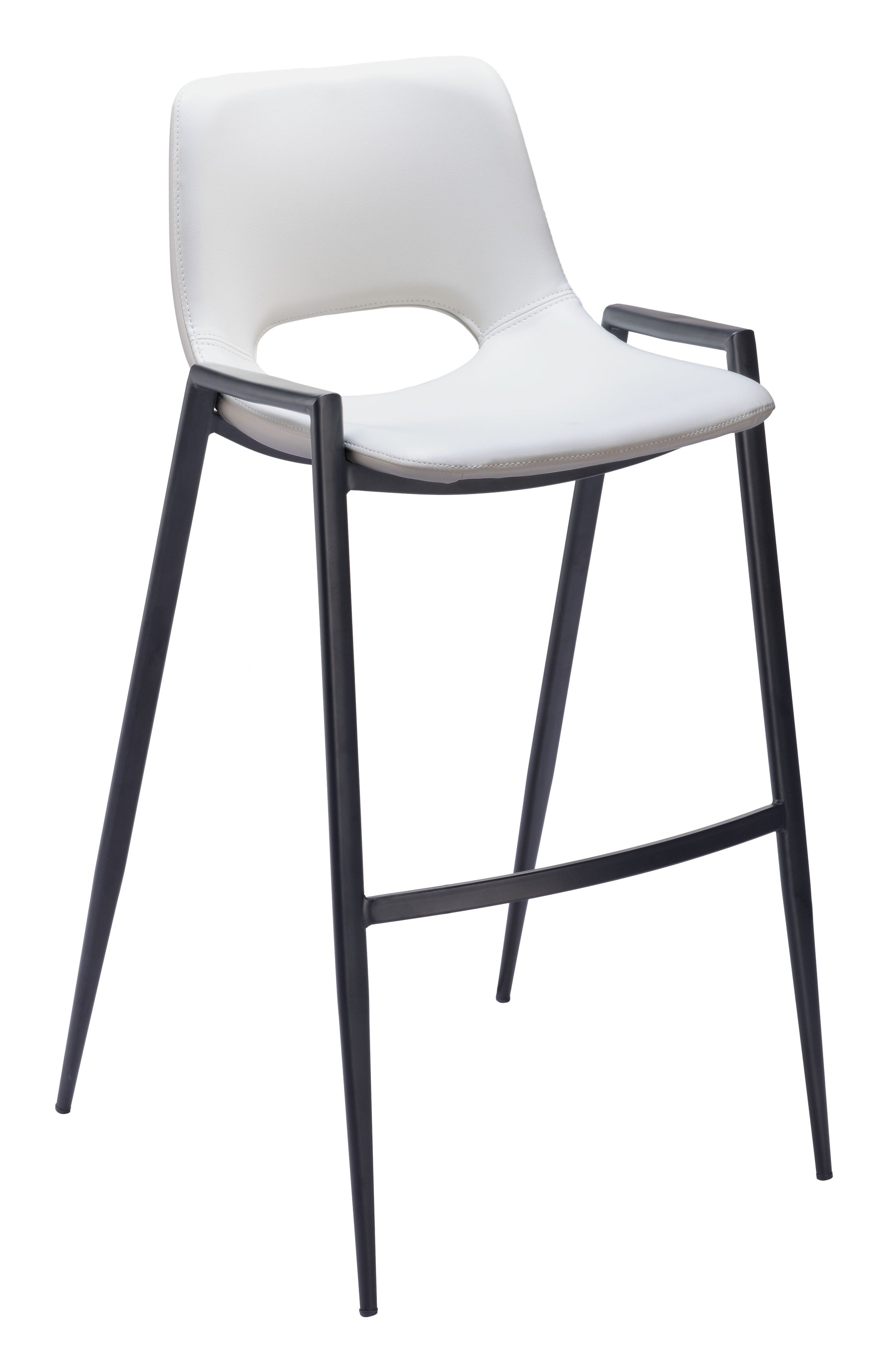 Desi Barstool (Set of 2) White - Disselt Designs
