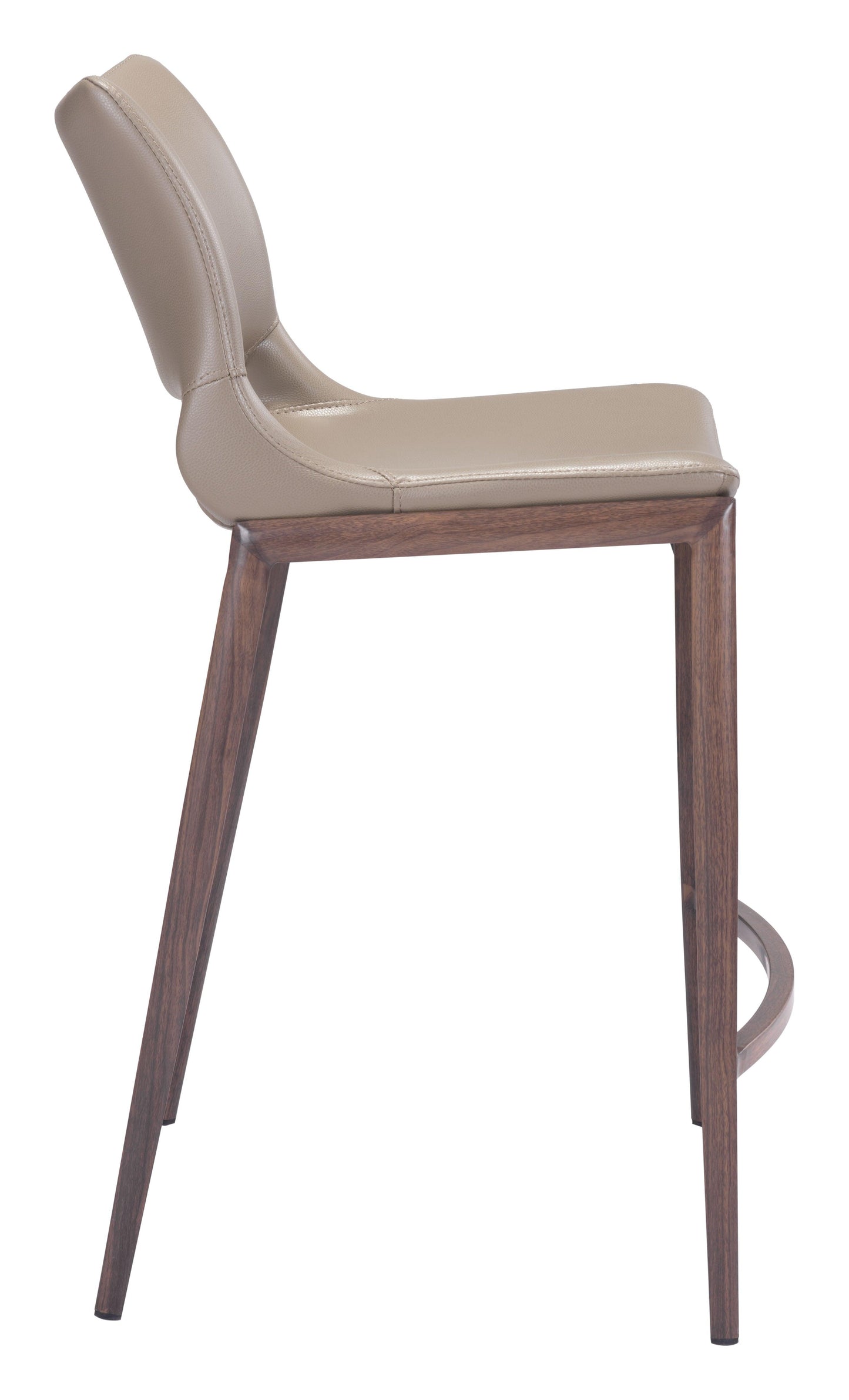 Ace Counter Stool (Set of 2) Brown & Walnut - Disselt Designs