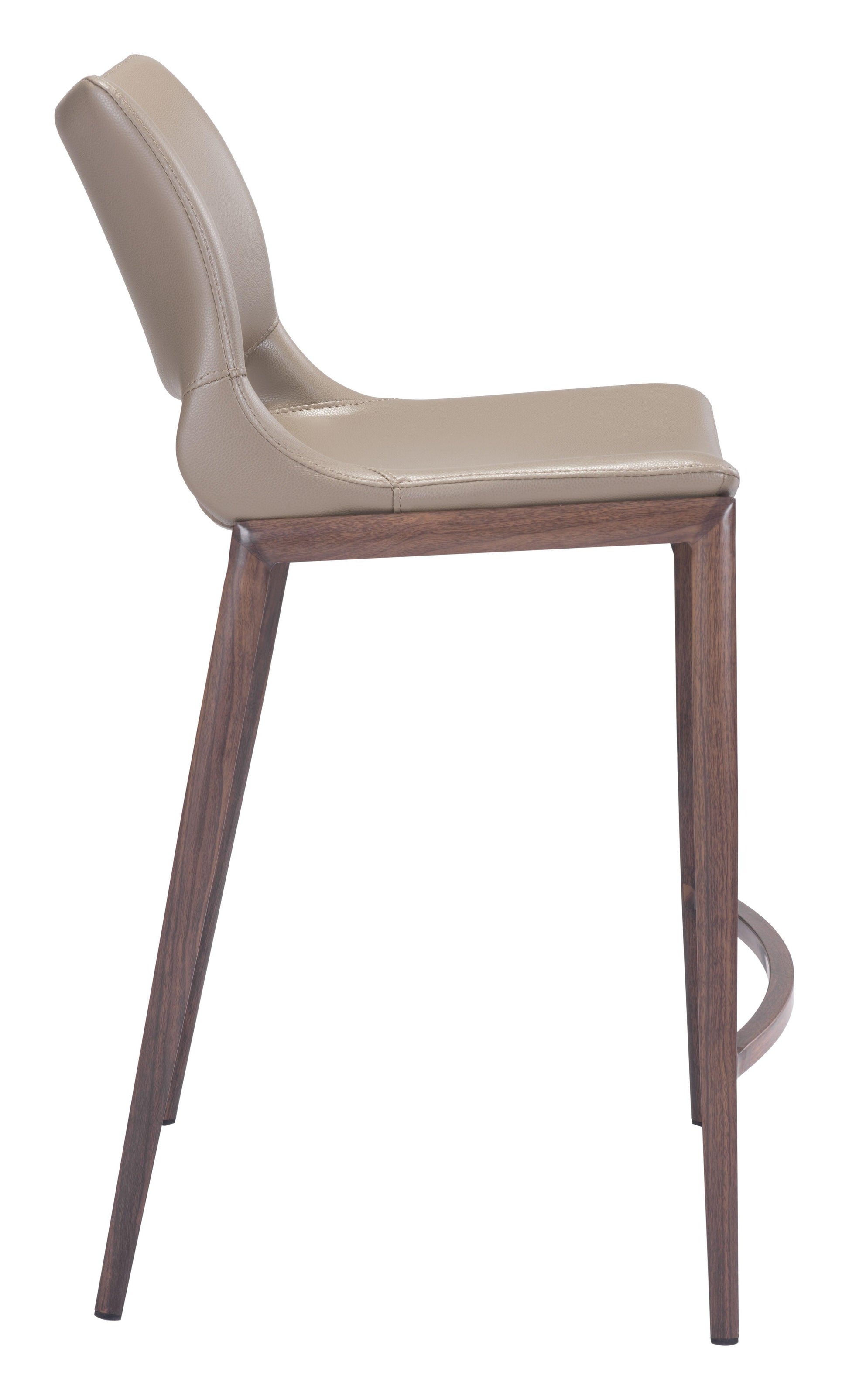 Ace Counter Stool (Set of 2) Brown & Walnut - Disselt Designs