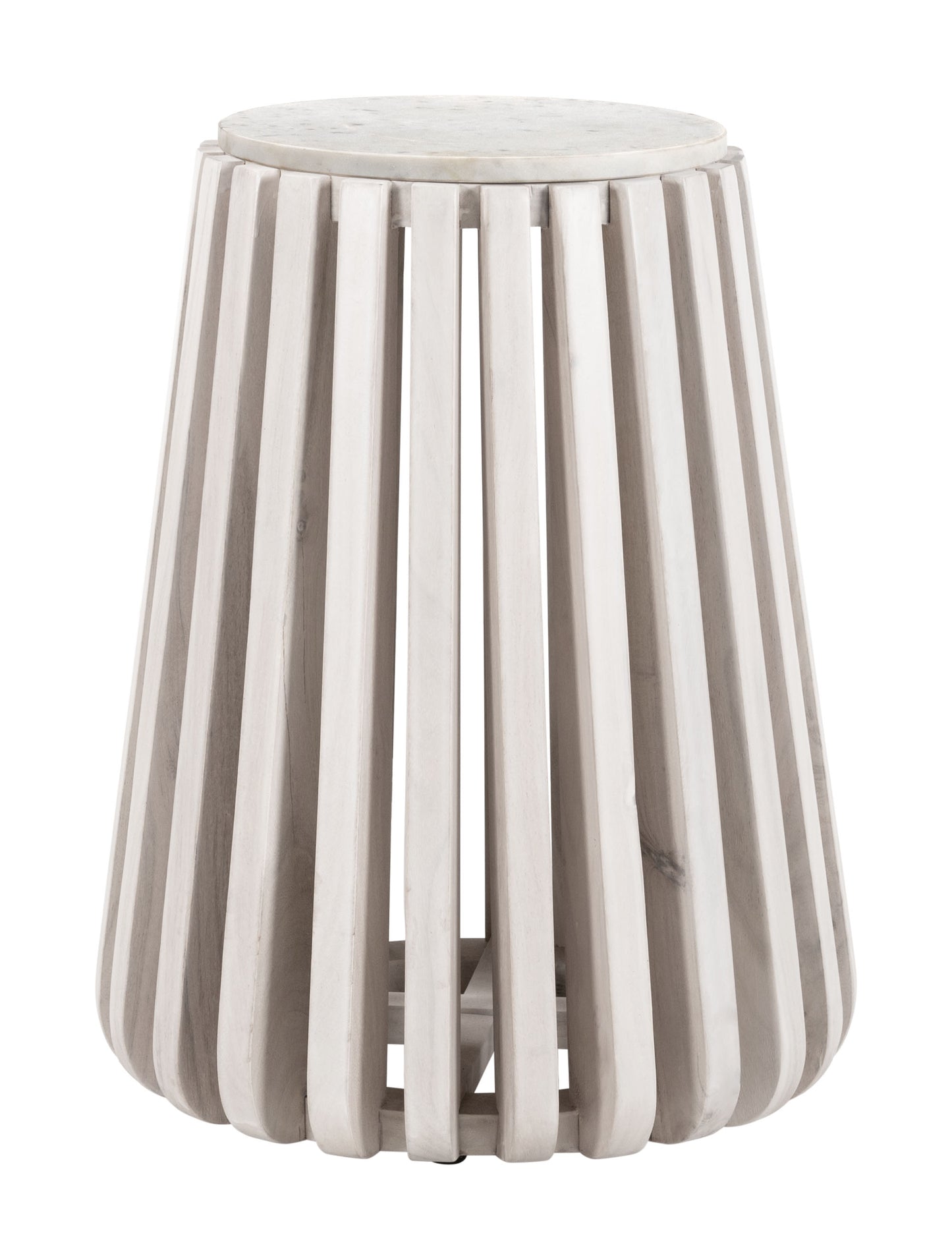 Cyprus Side Table White & Whitewashed