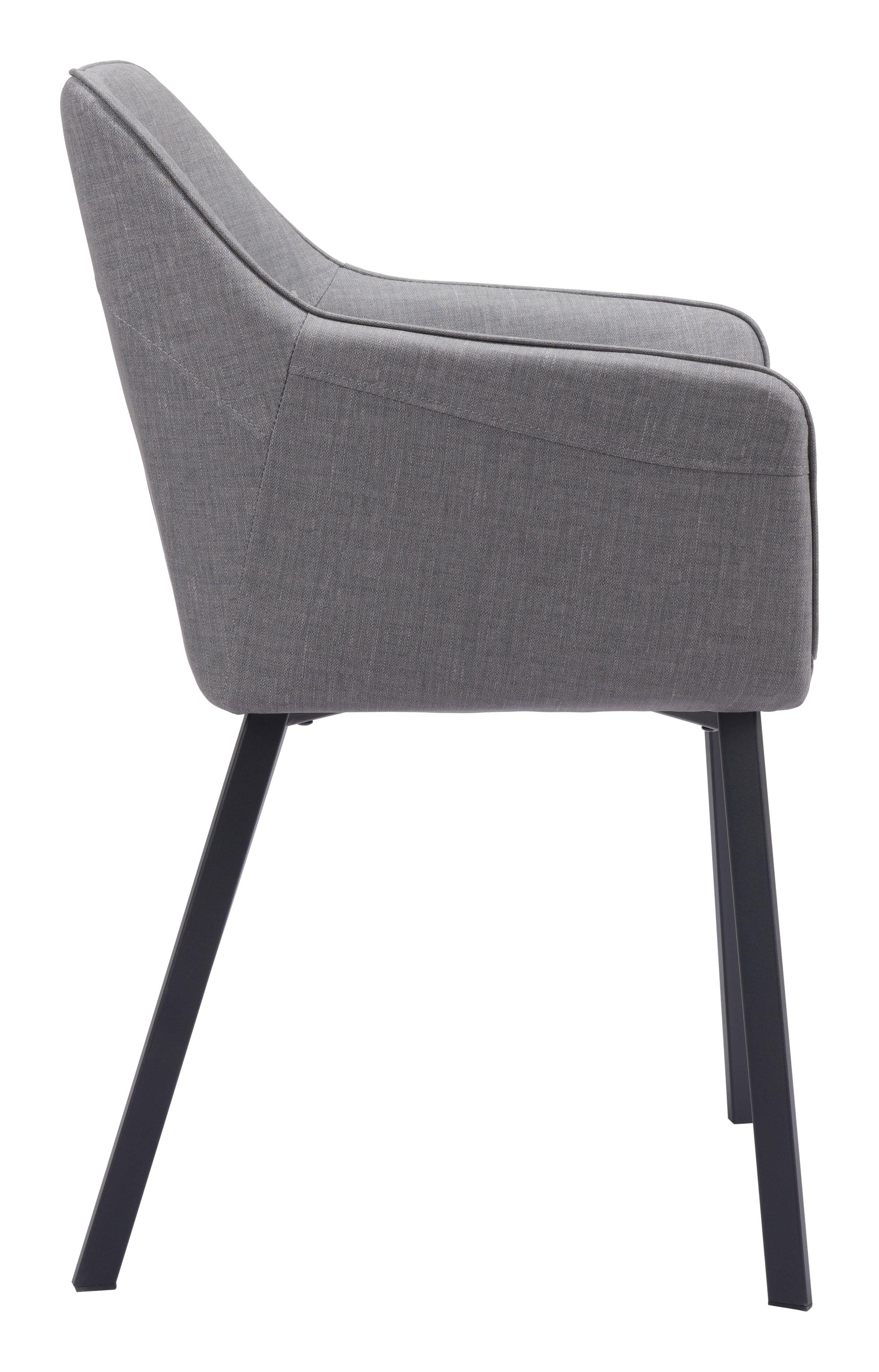 Adage Dining Chair (Set of 2) Gray - Disselt Designs