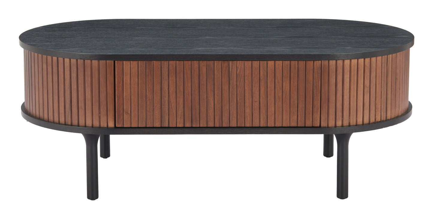 Koriana Coffee Table Black & Walnut - Disselt Designs