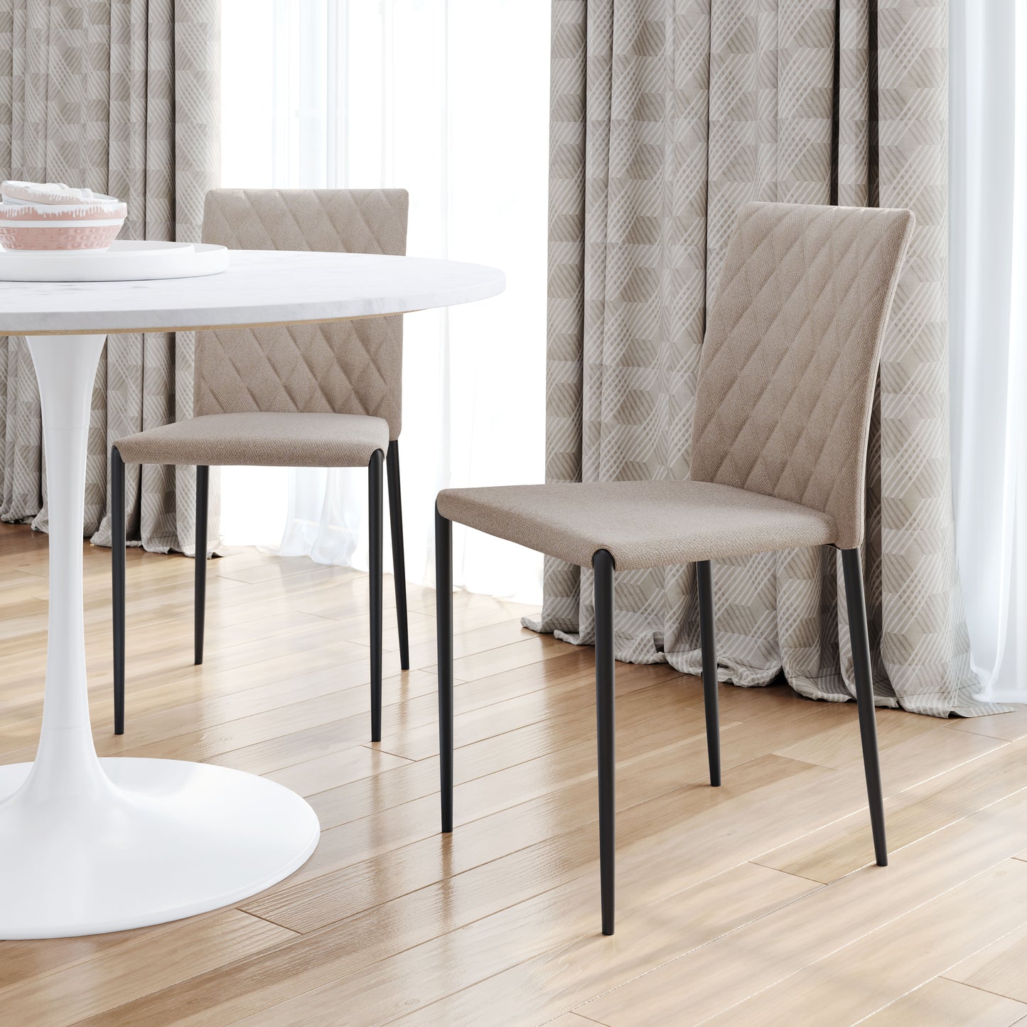Harve Dining Chair (Set of 2) Beige