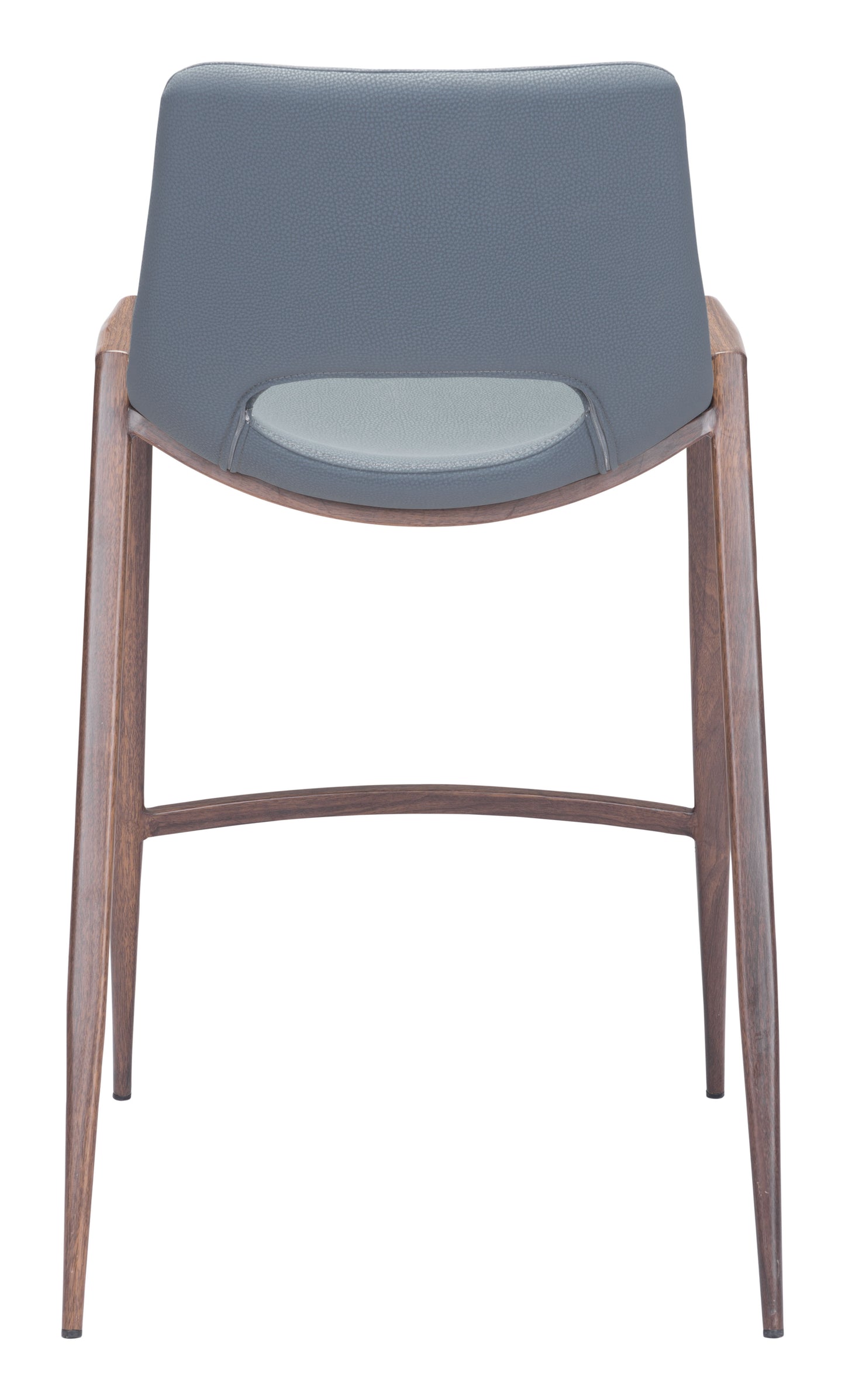 Desi Counter Stool (Set of 2) Azure Gray & Walnut - Disselt Designs