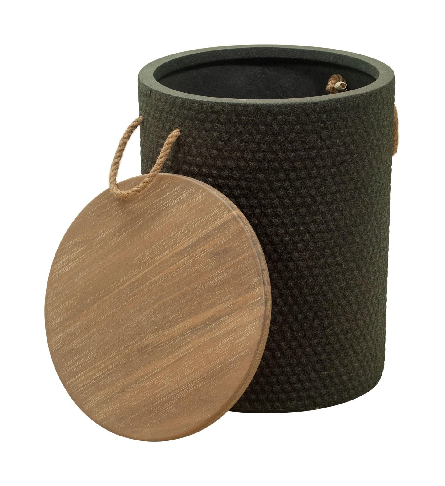 Beban Side Table Natural & Black - Disselt Designs