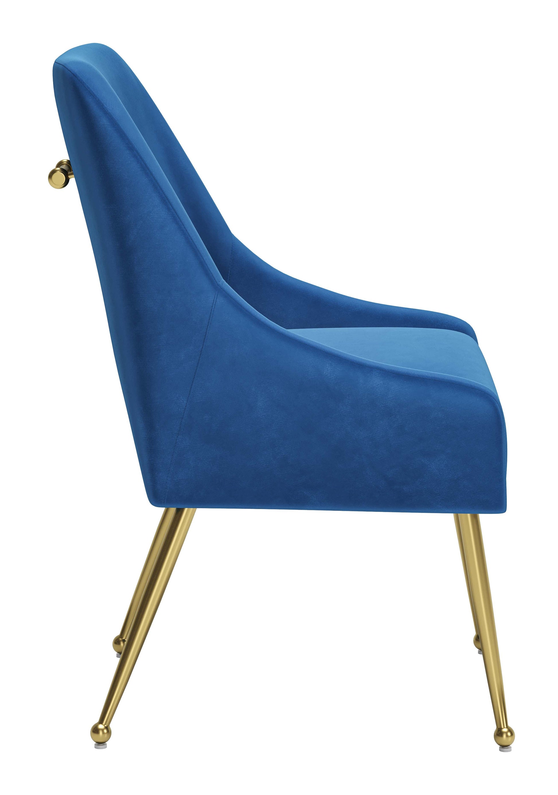 Maxine Dining Chair Navy Blue & Gold - Disselt Designs