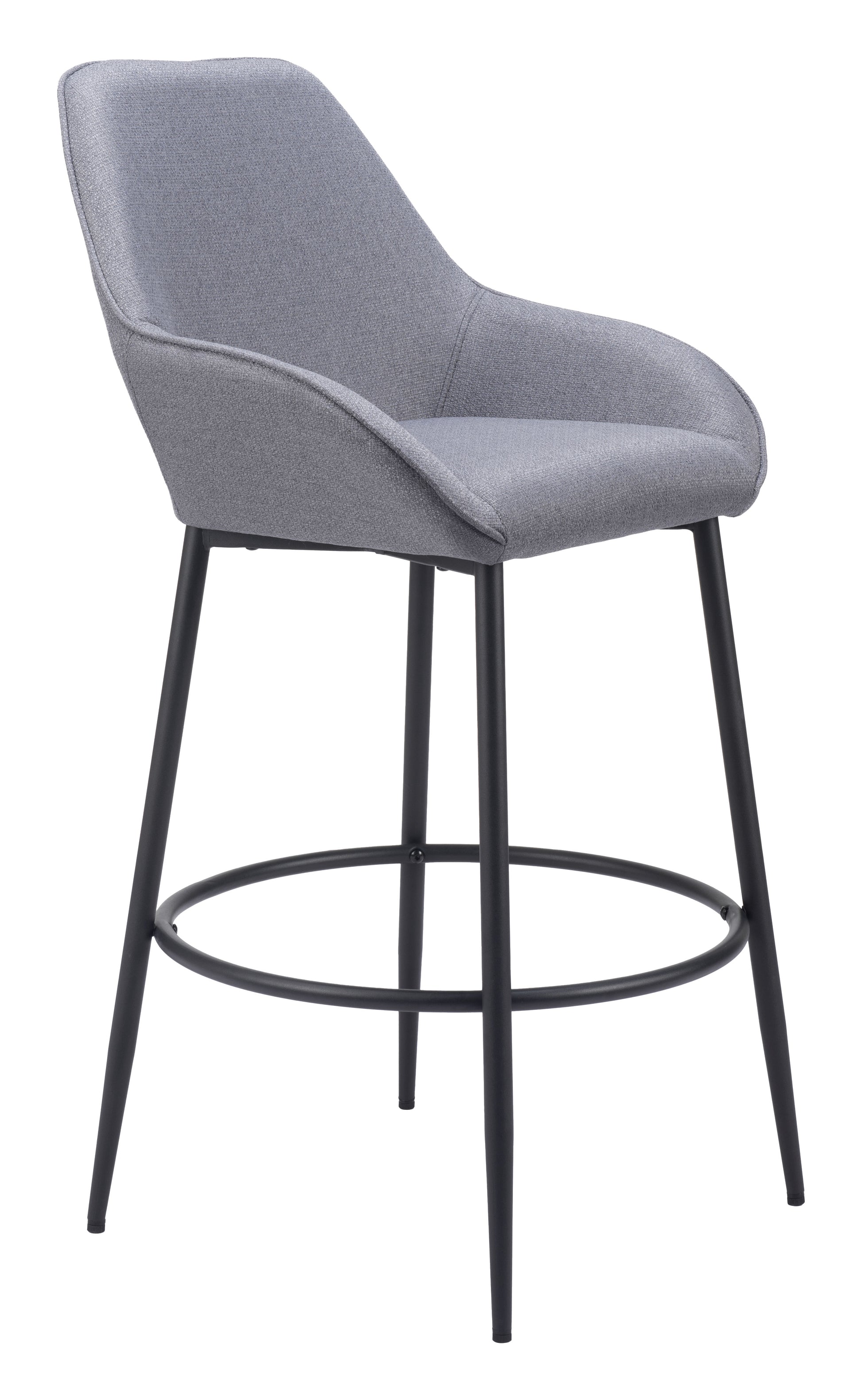 Vila Barstool (Set of 2) Gray - Disselt Designs