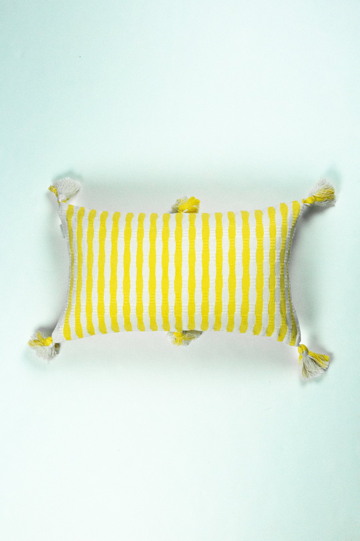 Antigua Pillow - Bright Yellow Stripe