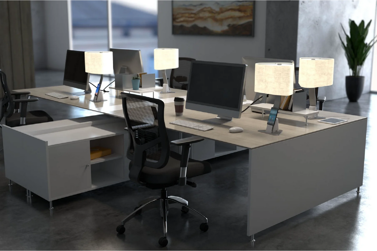 Brooklyn AURA LED Desk Light (Wireless Qi™ Charging) - Disselt Designs