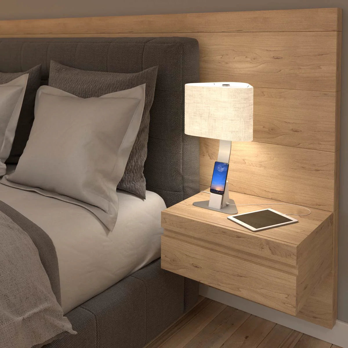 Brooklyn AURA LED Desk Light (Wireless Qi™ Charging) - Disselt Designs