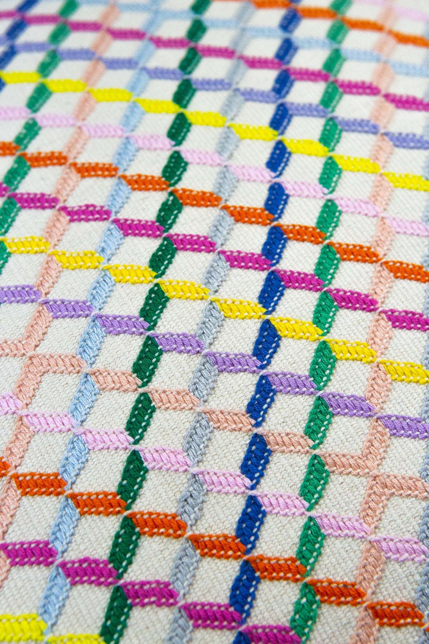 Cotzal Paneled Square Pillow
